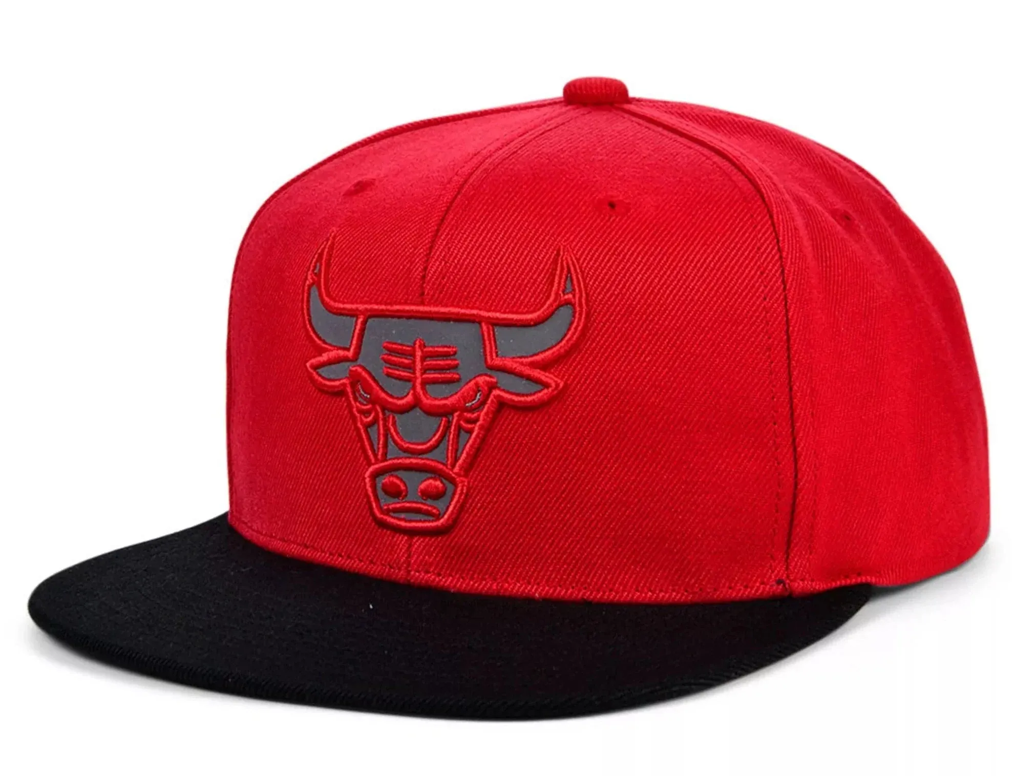 Men's Mitchell & Ness NBA Team Reflective Snapback Bulls sold by Zulily