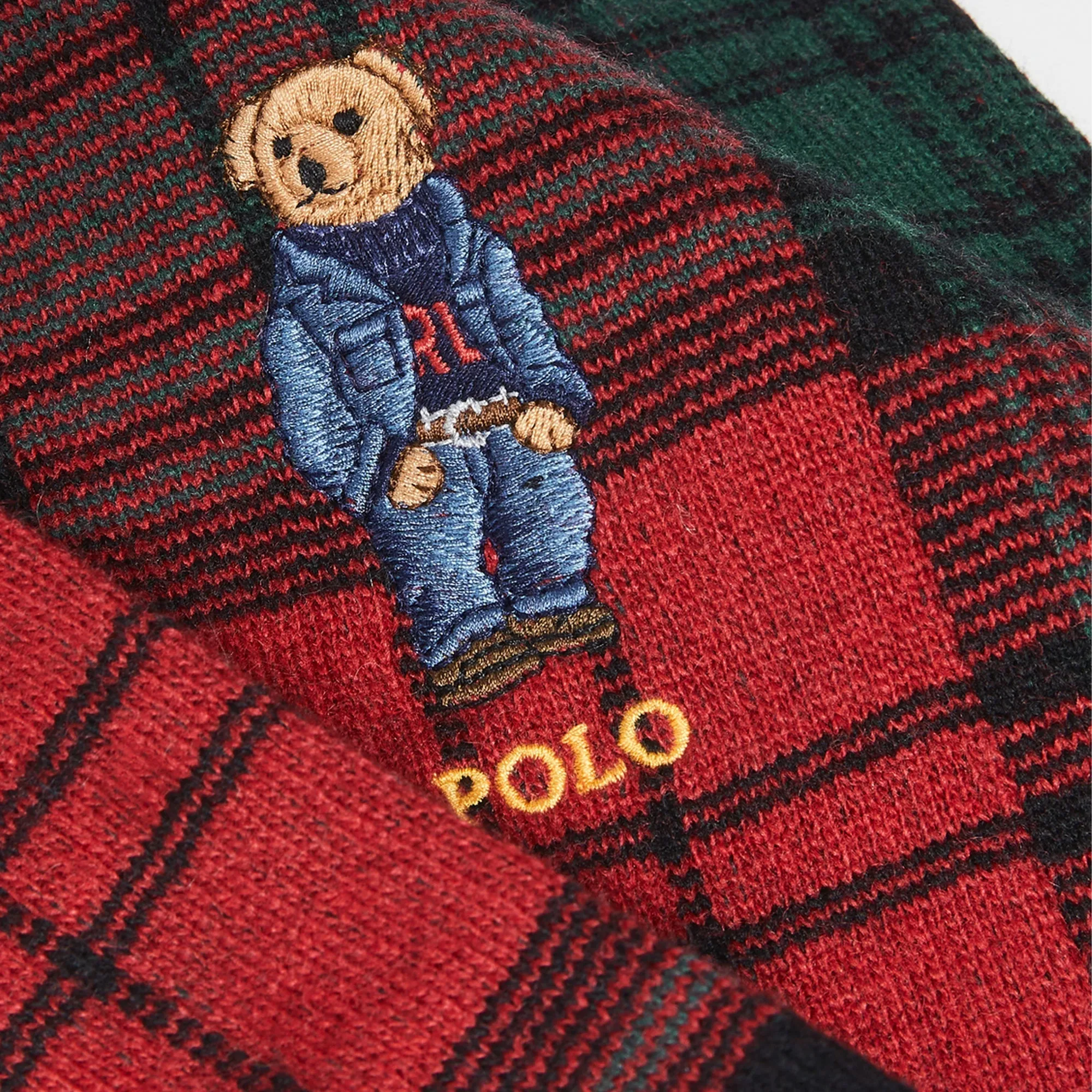 Men's Polo Ralph Lauren Plaid Bear Scarf sold by Zulily product image thumbnail 3