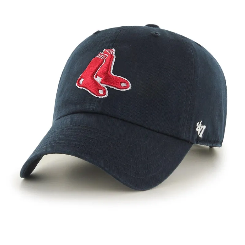 Men's 47 Brand Boston Red Sox Clean Up Strapback - Navy Blue sold by Zulily
