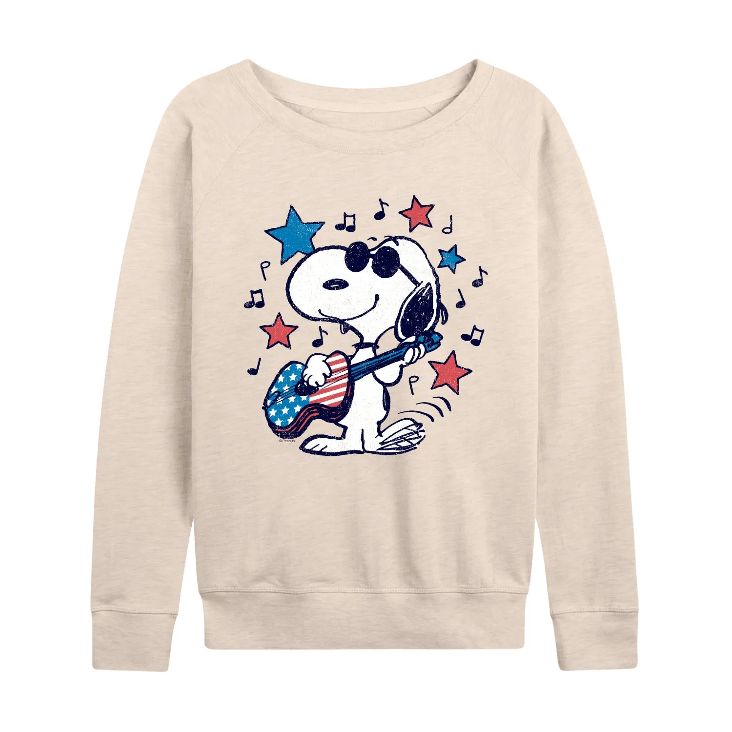 Peanuts - Snoopy Americana Guitar - Women's French Terry Long Sleeve Pullover sold by Zulily product image thumbnail 2