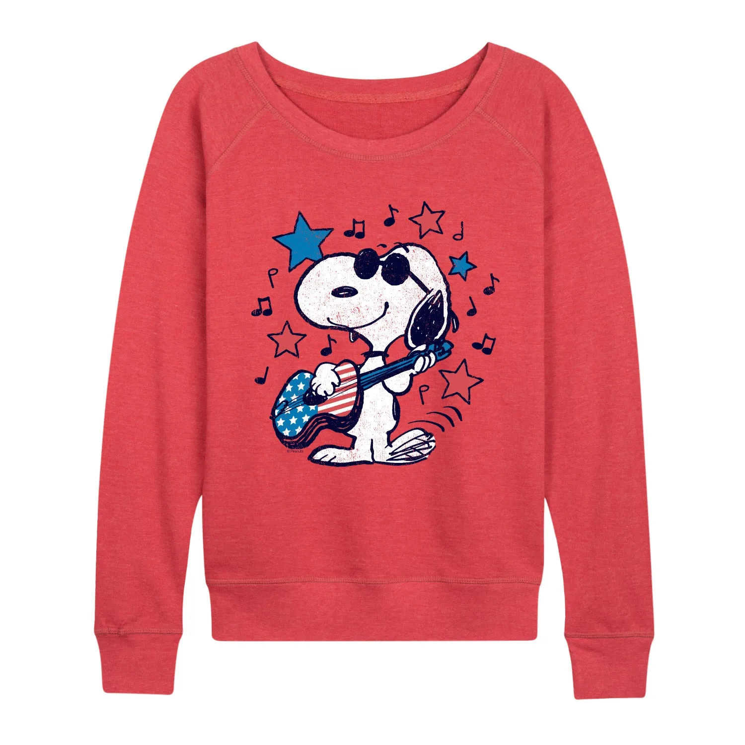 Peanuts - Snoopy Americana Guitar - Women's French Terry Long Sleeve Pullover sold by Zulily product image thumbnail 3
