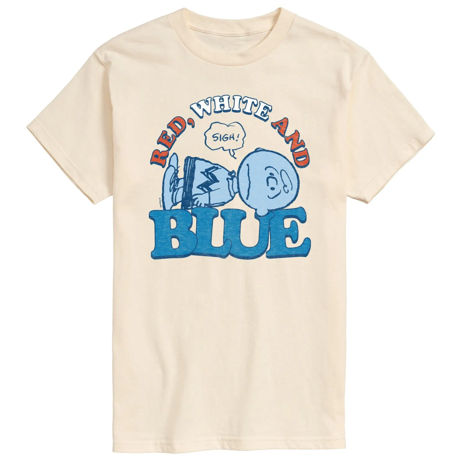 Peanuts - Red White and Blue Charlie Brown - Men's Short Sleeve Graphic T-Shirt sold by Zulily product image thumbnail 2