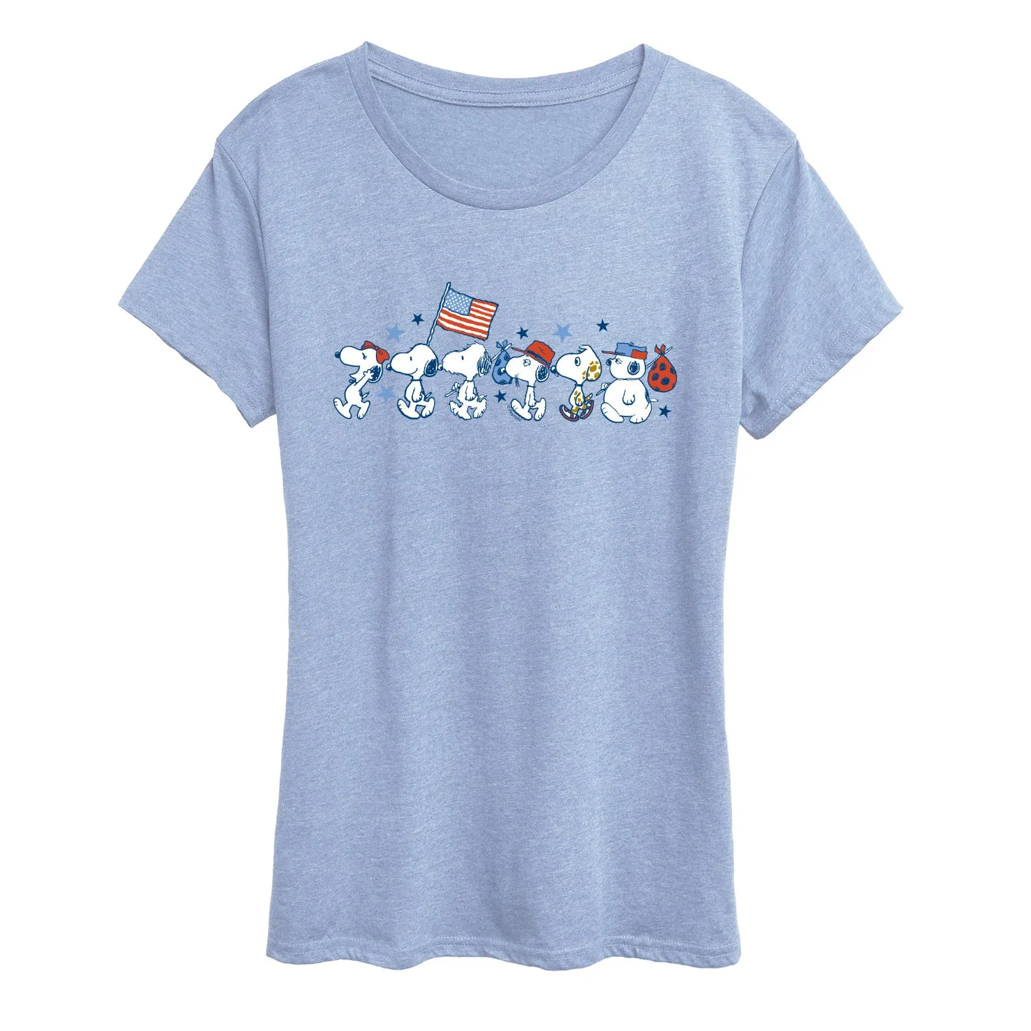 Peanuts - Snoopy Americana Lineup - Women's Short Sleeve Graphic T-Shirt sold by Zulily product image thumbnail 3