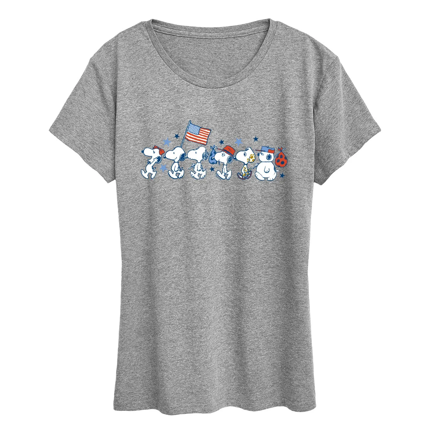 Peanuts - Snoopy Americana Lineup - Women's Short Sleeve Graphic T-Shirt sold by Zulily product image thumbnail 4