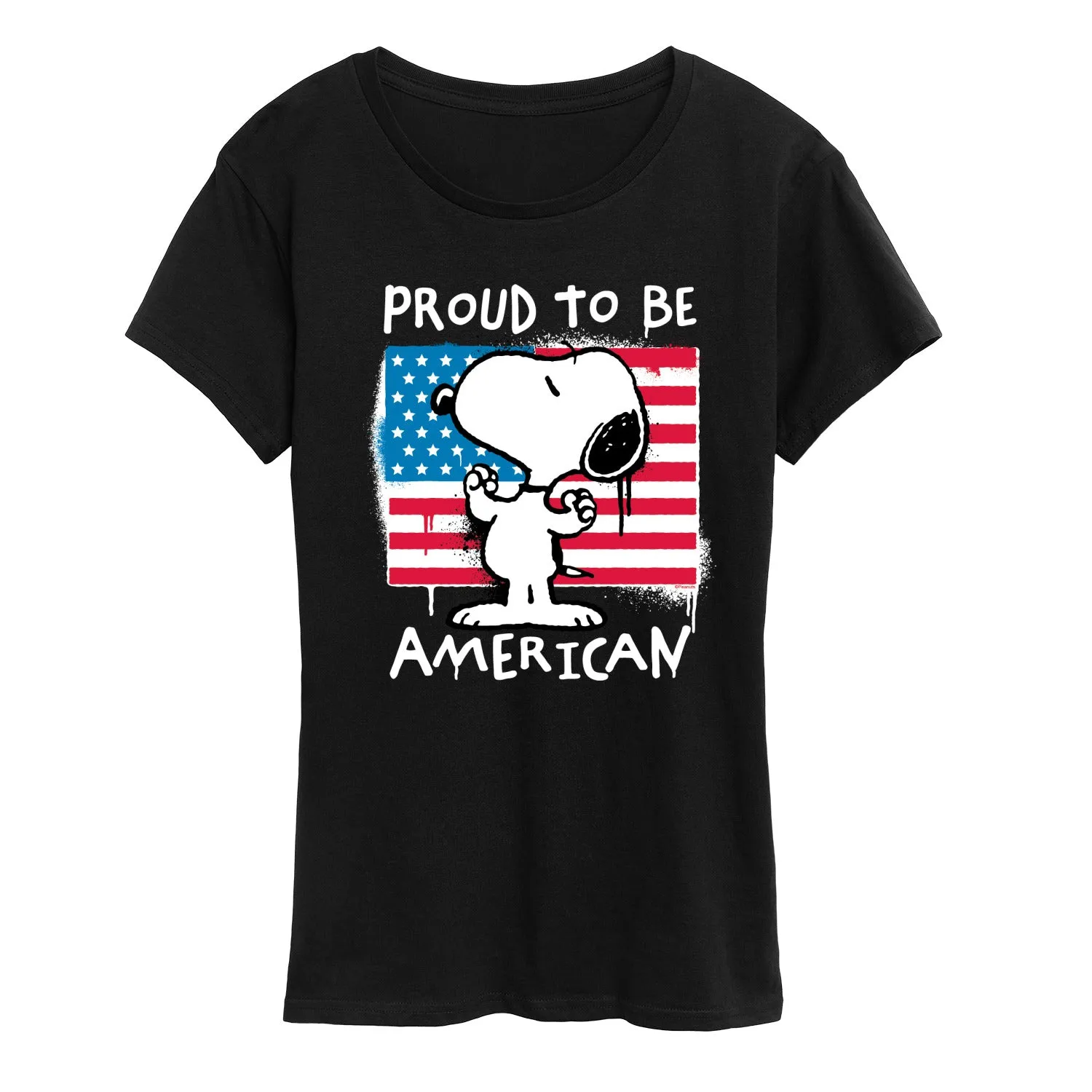 Peanuts - Snoopy Street USA - Women's Short Sleeve Graphic T-Shirt sold by Zulily product image thumbnail 3