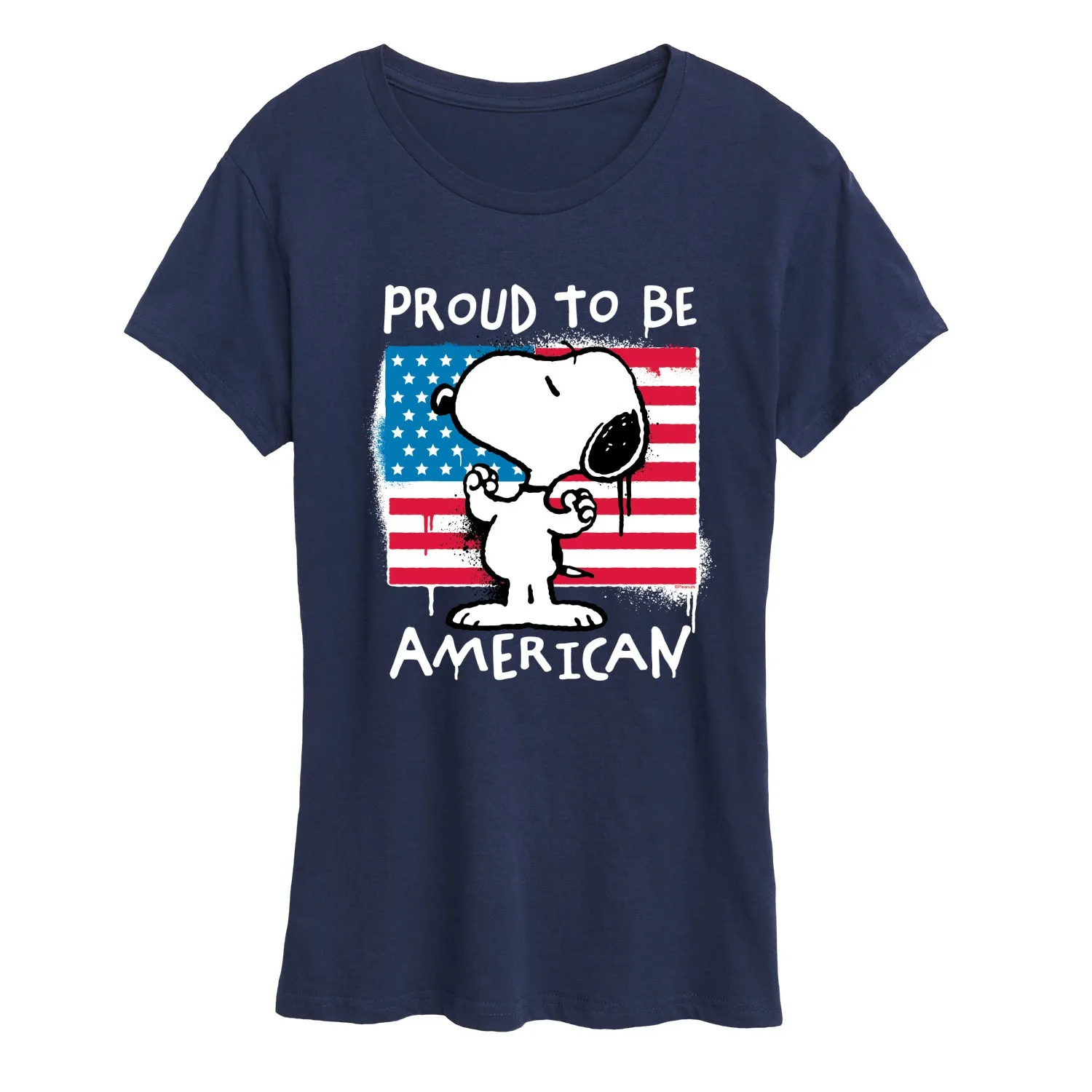 Peanuts - Snoopy Street USA - Women's Short Sleeve Graphic T-Shirt sold by Zulily