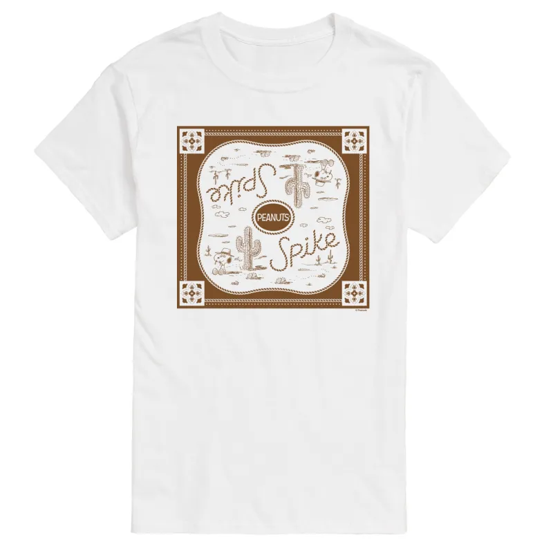 Peanuts - Spike Bandana - Men's Short Sleeve Graphic T-Shirt made by Peanuts