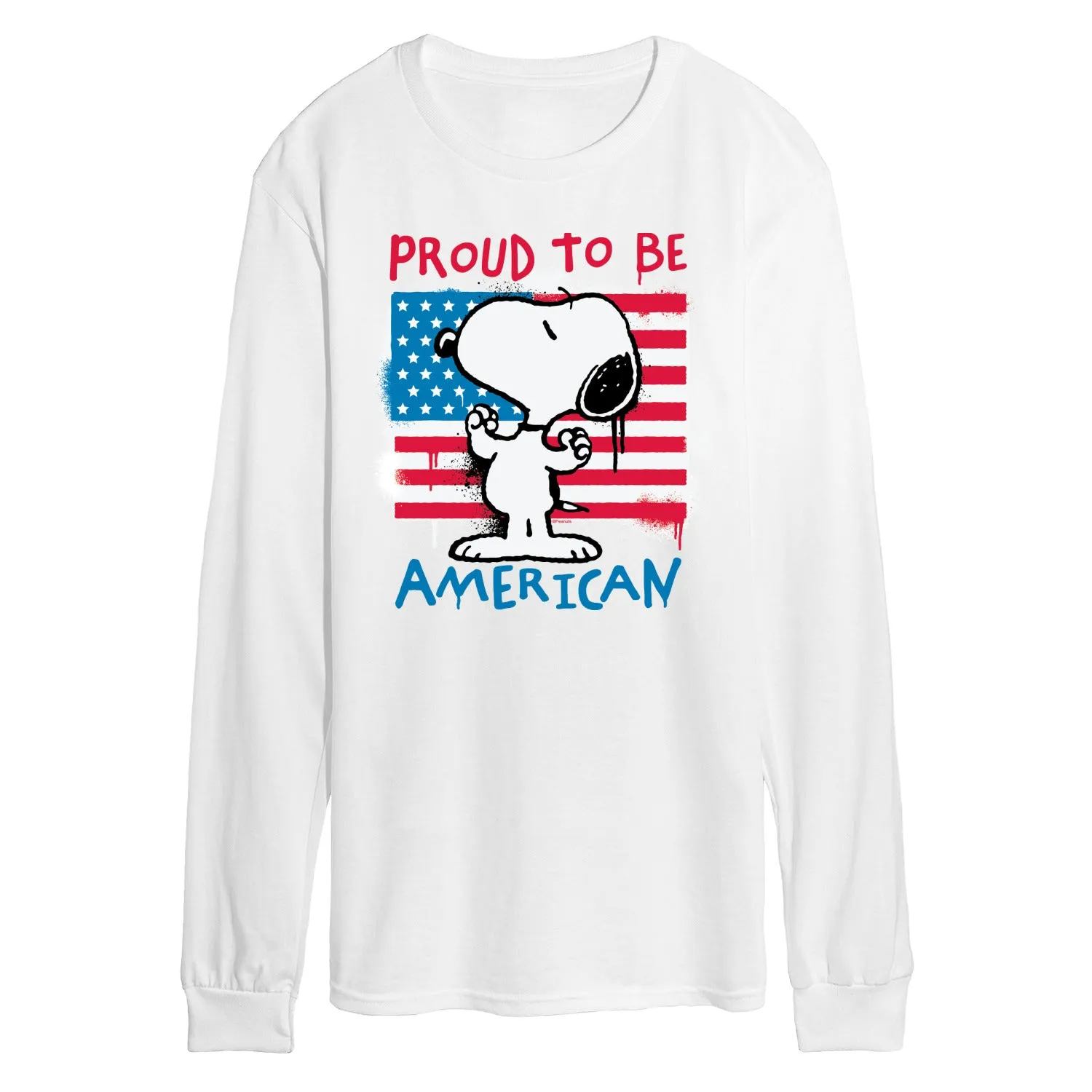 Peanuts - Snoopy Street USA - Men's Long Sleeve Graphic T-Shirt sold by Zulily