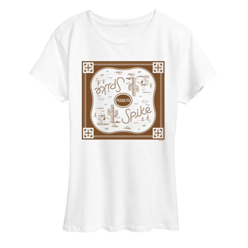 Peanuts - Spike Bandana - Women's Short Sleeve Graphic T-Shirt made by Peanuts