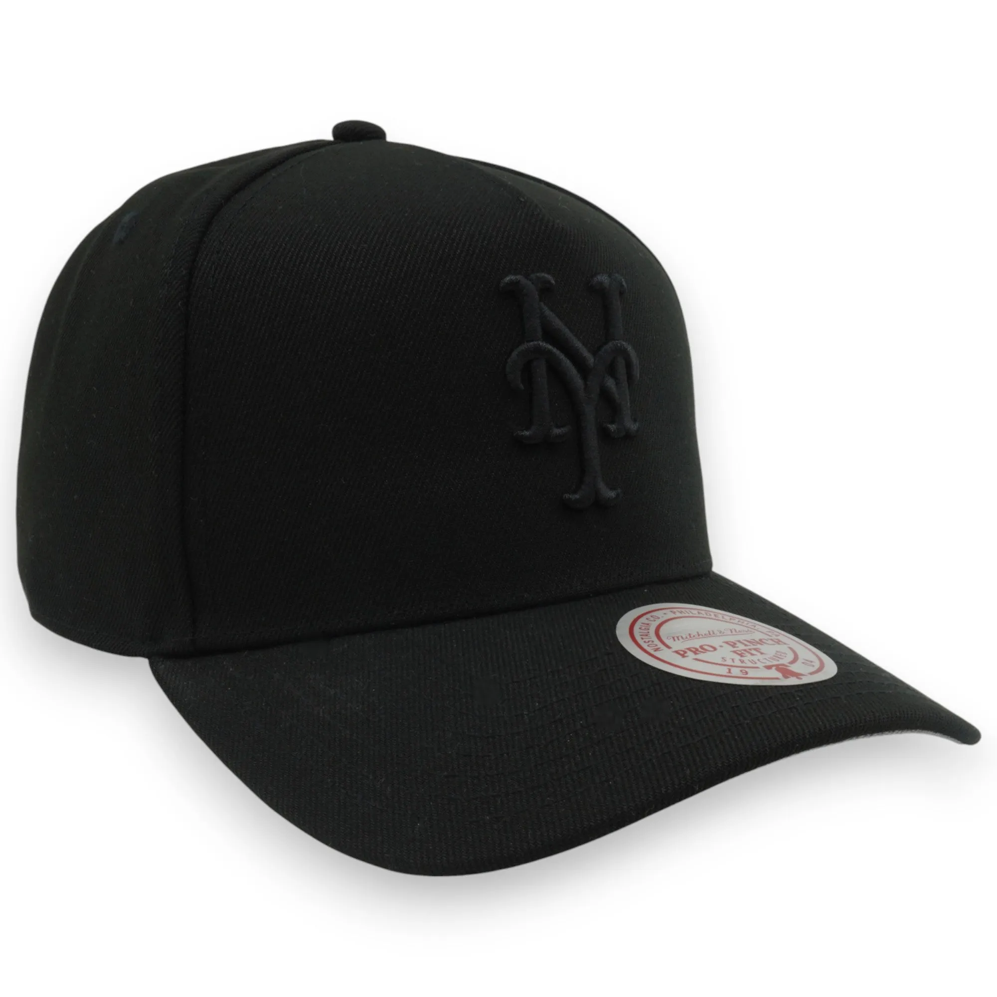 Men's Mitchell & Ness MLB Raised Up Pro Pinch Snapback Mets - Black sold by Zulily product image thumbnail 3