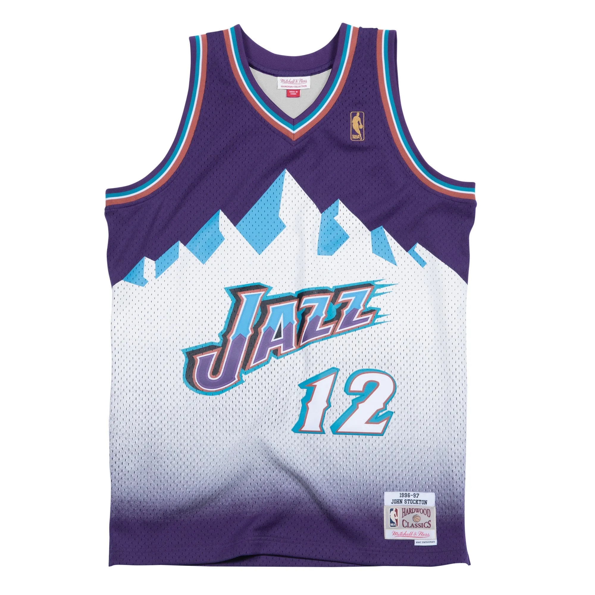 Men's Mitchell & Ness NBA Swingman Road Jersey Jazz 96 John Stockton sold by Zulily