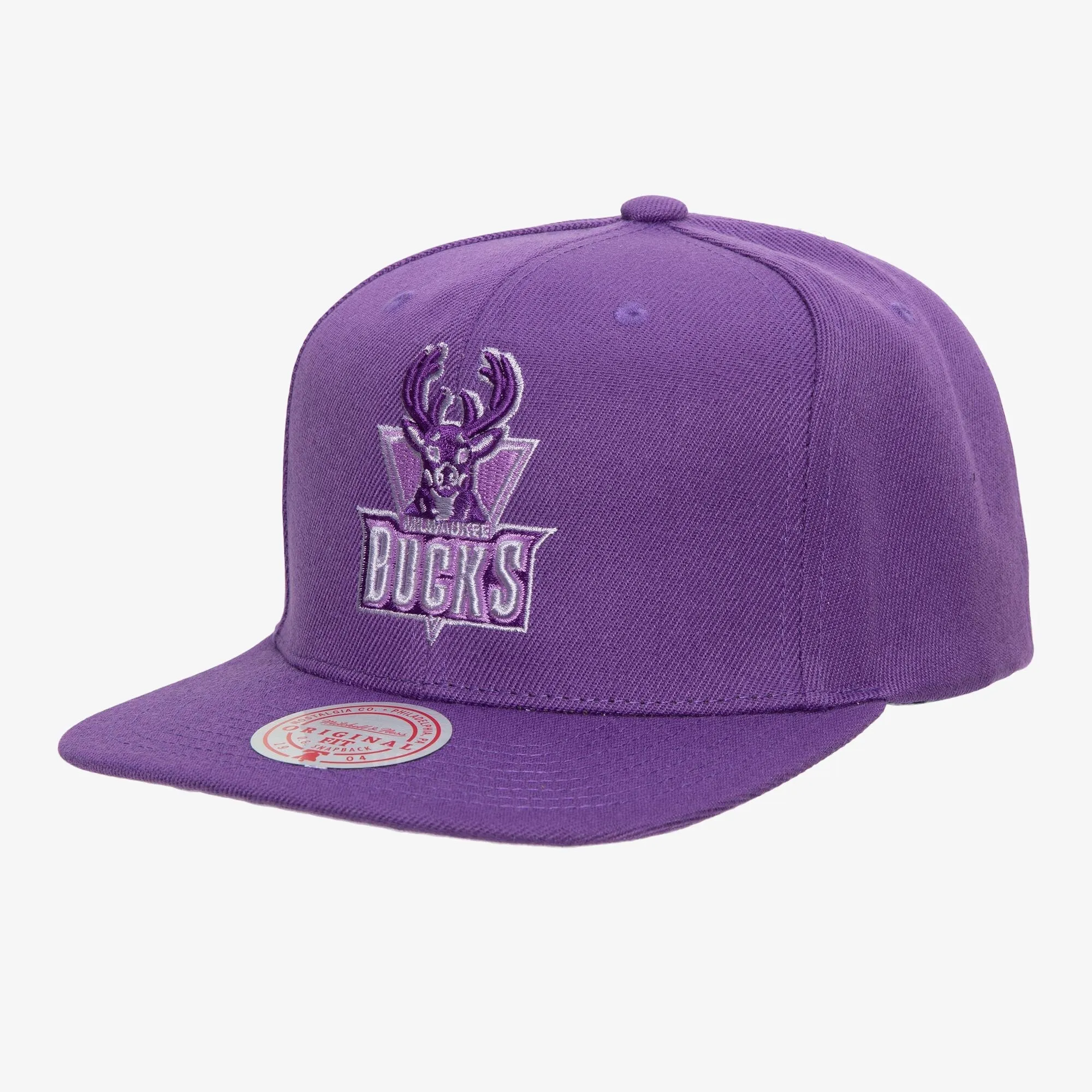Men's Mitchell & Ness NBA Monochromatic Snapback Hwc Bucks - Purple sold by Zulily