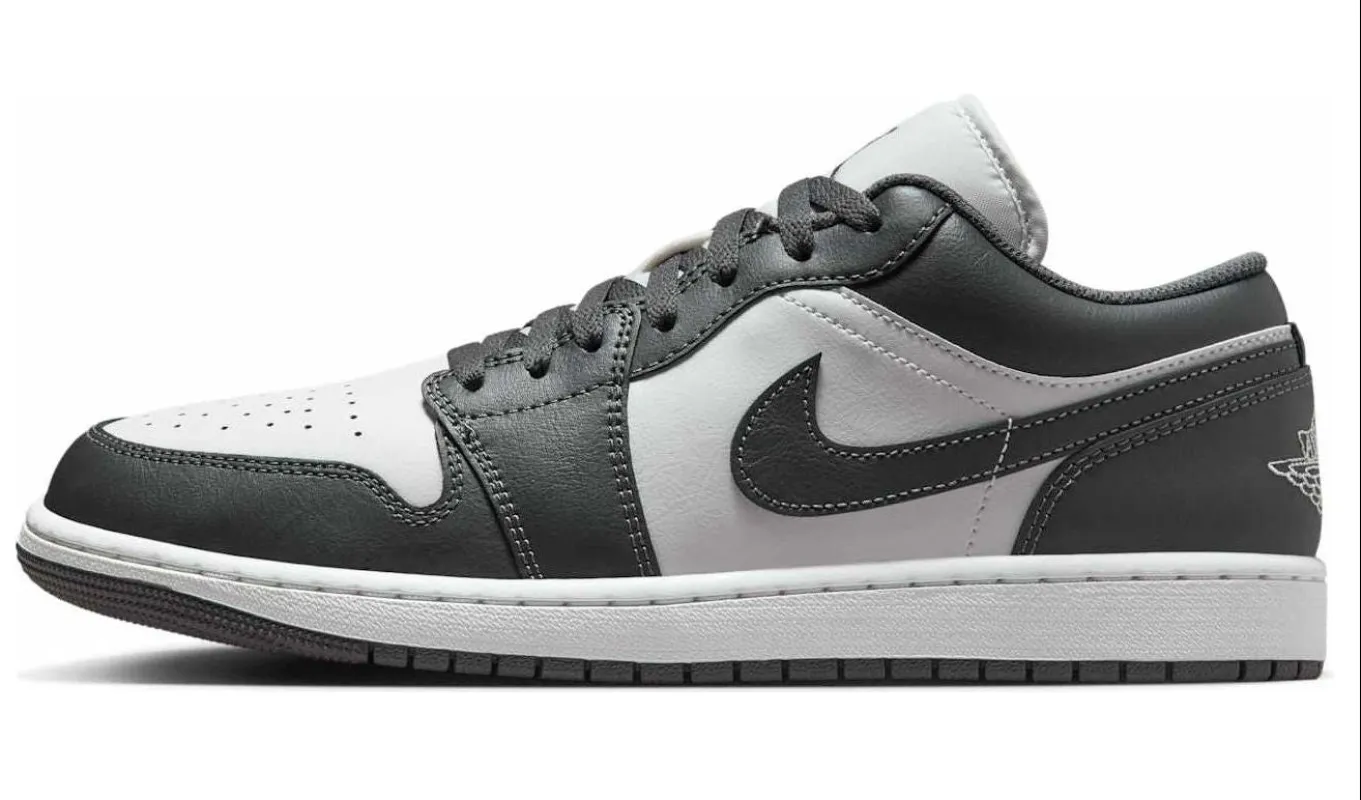 Men's Air Jordan Retro 1 Low 'Grey White' sold by Zulily