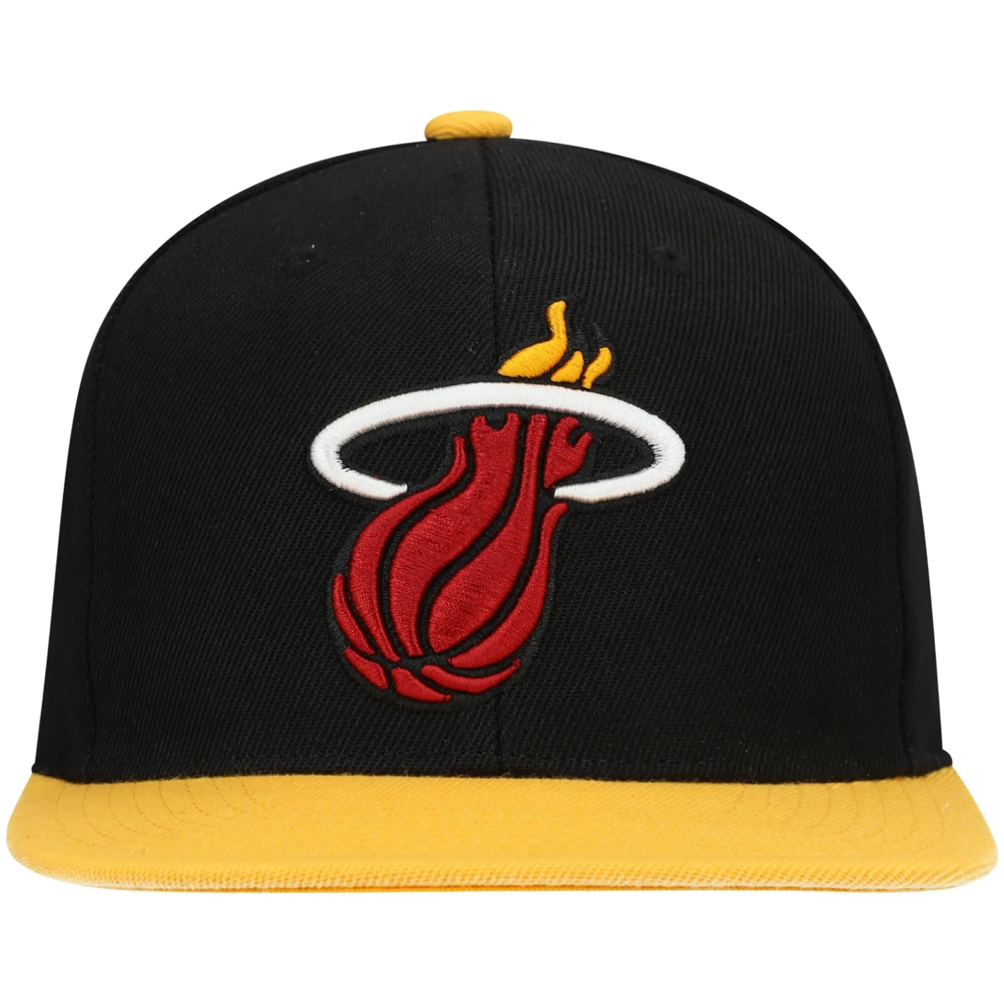 Men's Mitchell & Ness NBA Core Basic Snapback Heat - Black-Yellow sold by Zulily product image thumbnail 2