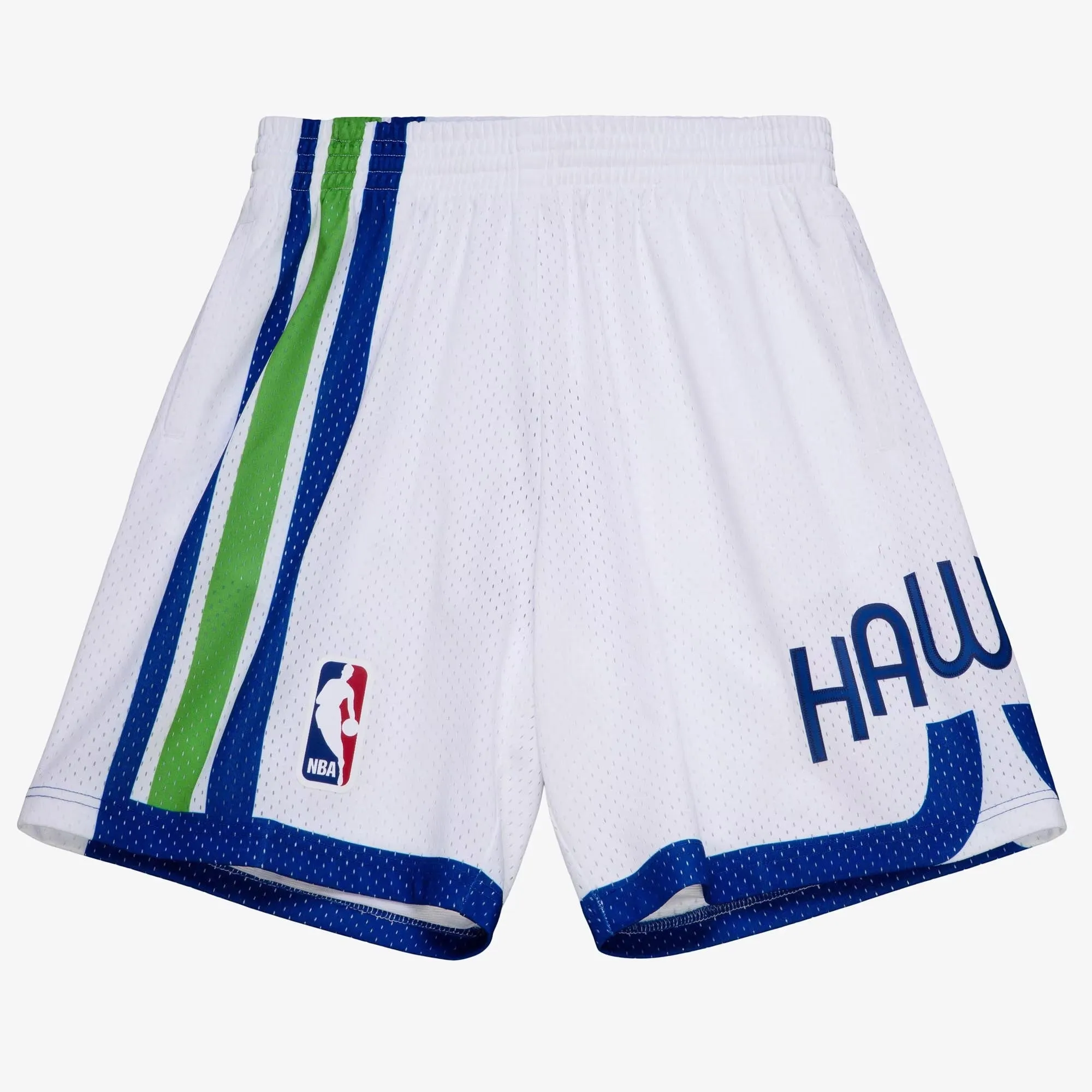 Men's Mitchell & Ness NBA White Shorts Hawks 1970 sold by Zulily