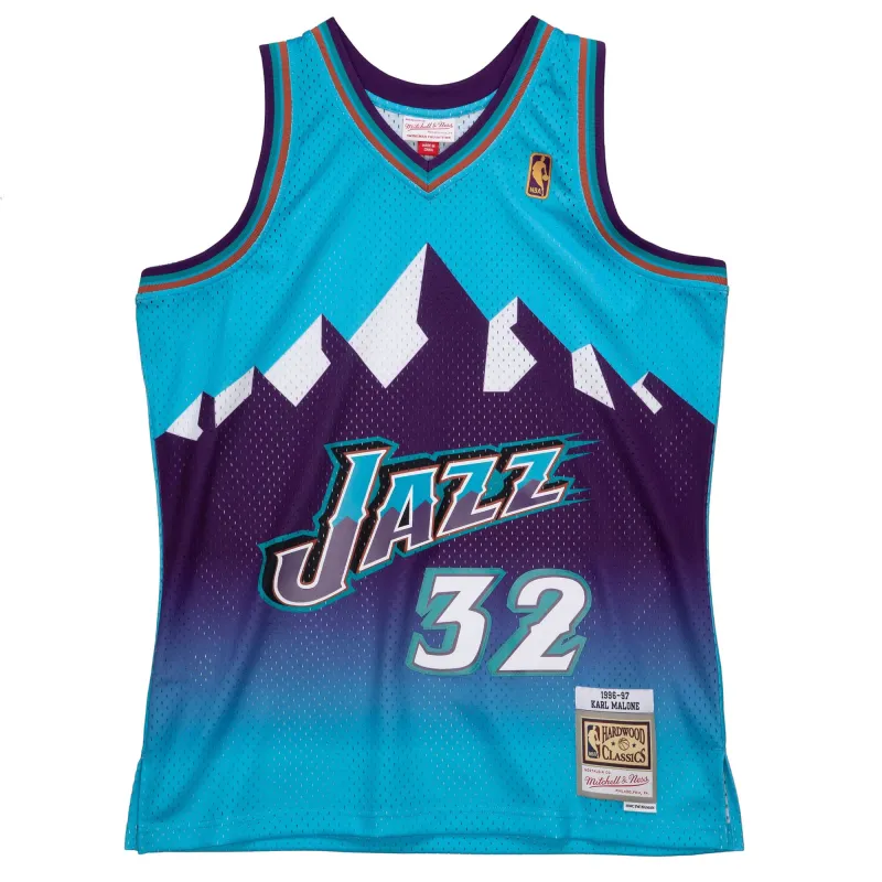 Men's Mitchell & Ness NBA Reload Swingman Jersey Jazz 1996 Karl Malone made by Mitchell & Ness
