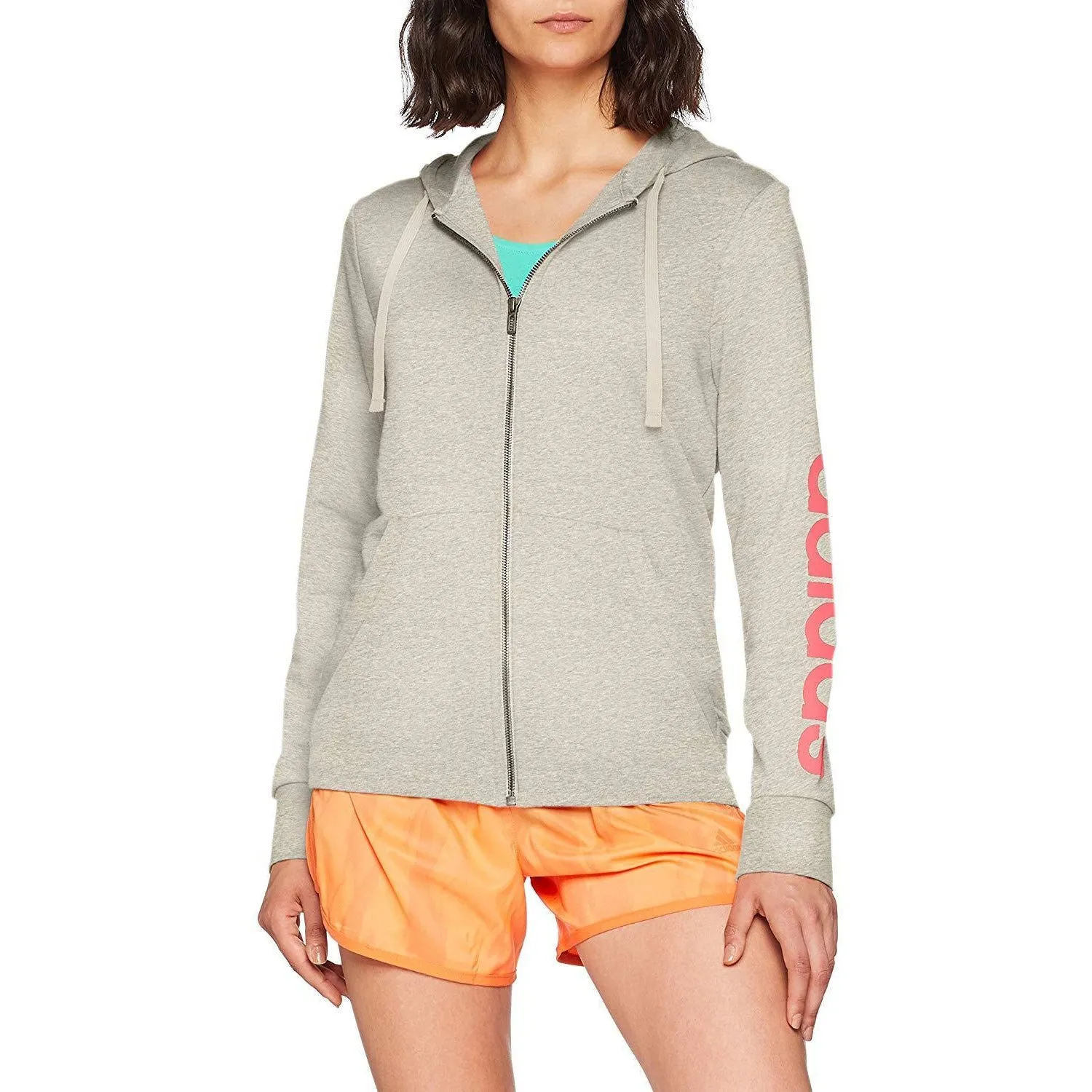 Women's adidas Essential Linear Fullzip Hoodie sold by Zulily