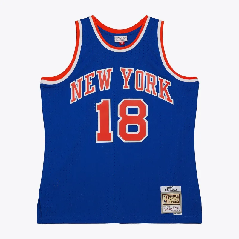 Men's Mitchell & Ness NBA Road Jersey Knicks 1972 Phil Jackson sold by Zulily