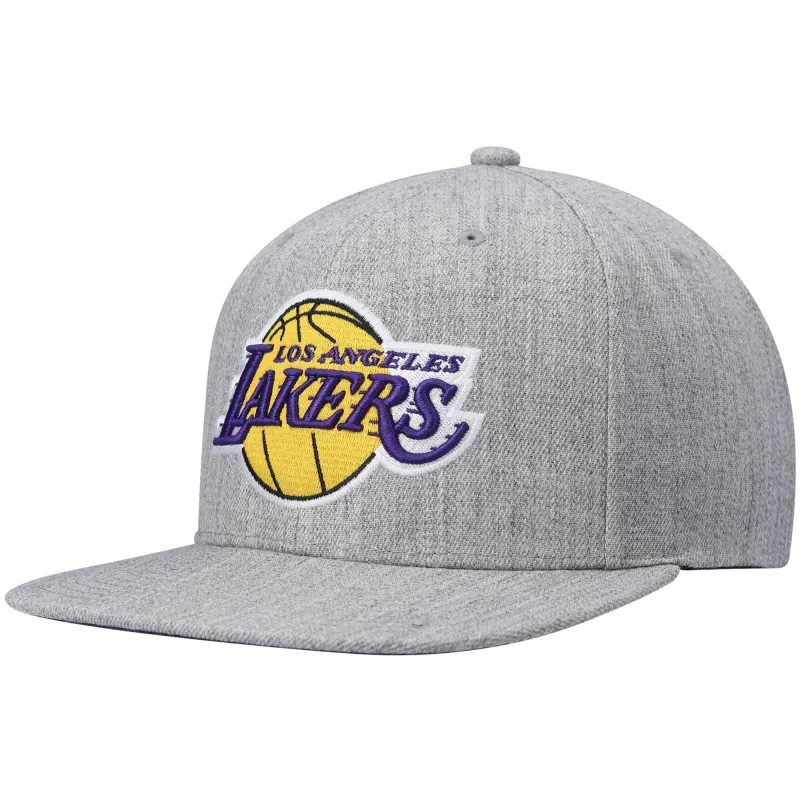 Men's Mitchell & Ness NBA Team Heather 2.0 Snapback Lakers sold by Zulily