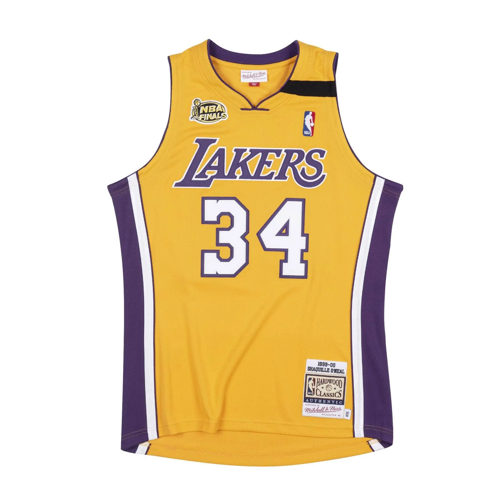 Men's Mitchell & Ness NBA Authentic Jersey 99 Los Angeles Lakers Shaquille O'Neal sold by Zulily