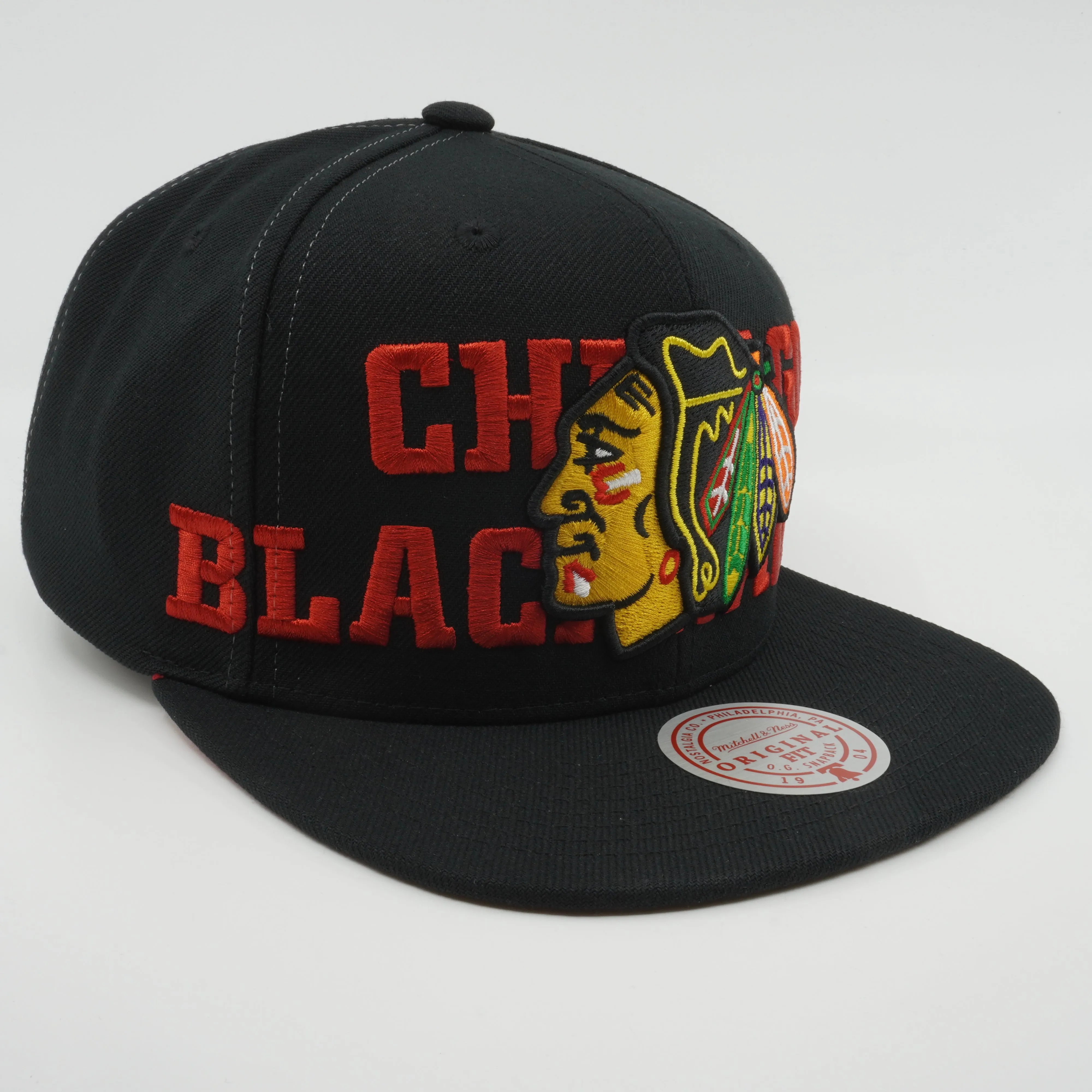 Men's Mitchell & Ness Nhl Full Frontal Snapback Blackhawks - Black sold by Zulily product image thumbnail 3