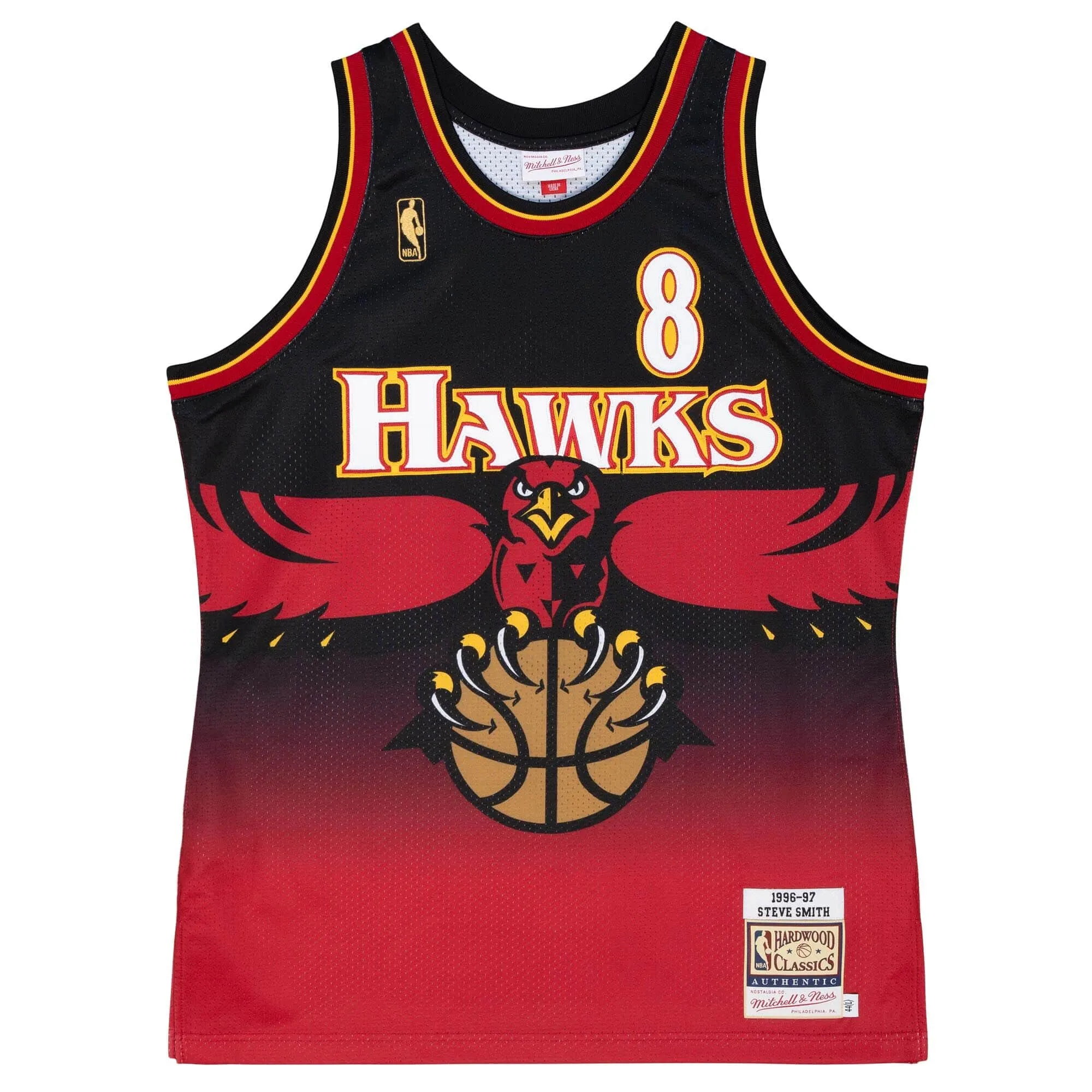 Mitchell & Ness NBA Authentic Jersey Atlanta Hawks 1996 Steve Smith sold by Zulily