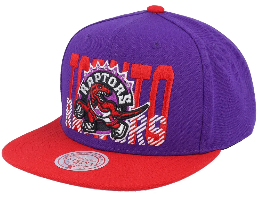 Men's Mitchell & Ness NBA Cross Check Snapback Hwc Raptors sold by Zulily