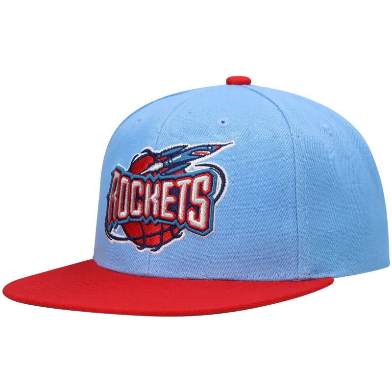 Men's Mitchell & Ness NBA Side Core 2.0 Snapback Hwc Rockets - Light Blue-Red sold by Zulily