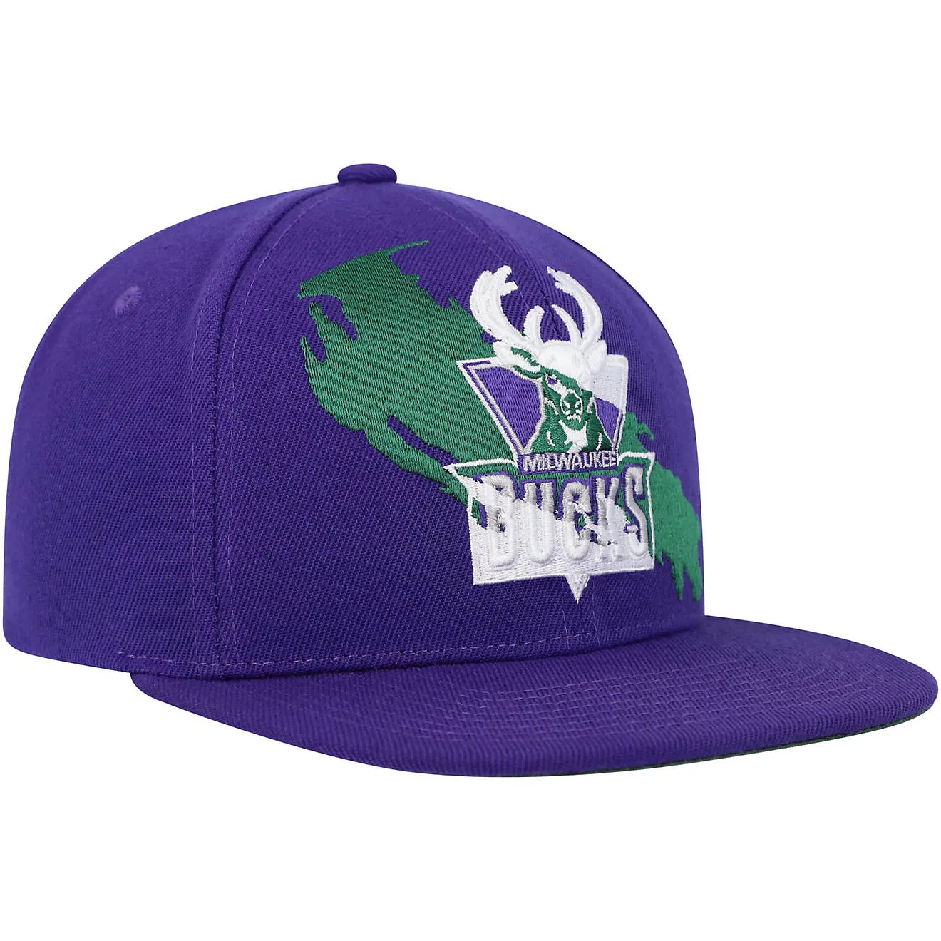 Men's Mitchell & Ness NBA Paint By Number Snapback Hwc Bucks - Purple sold by Zulily product image thumbnail 3