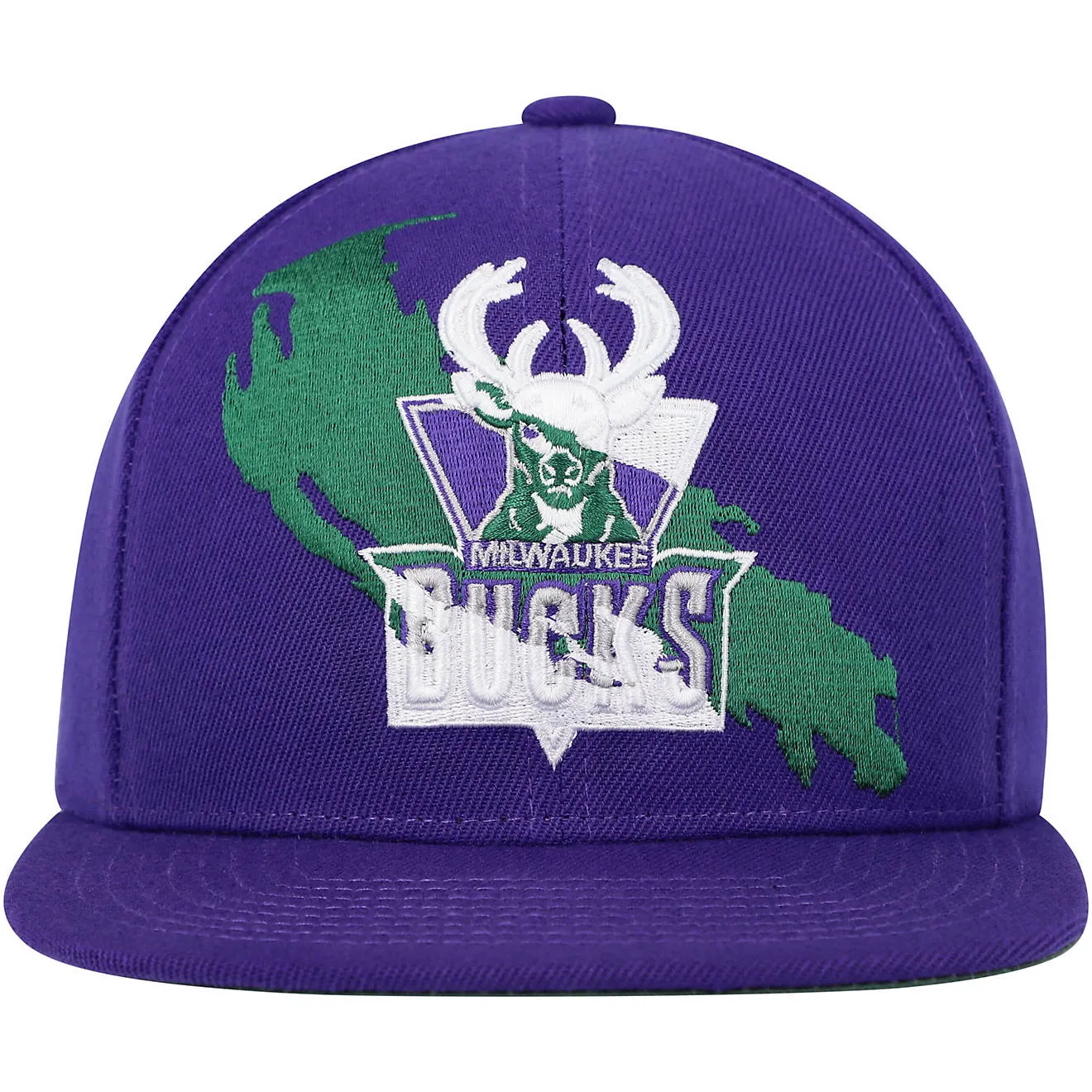 Men's Mitchell & Ness NBA Paint By Number Snapback Hwc Bucks - Purple sold by Zulily product image thumbnail 2