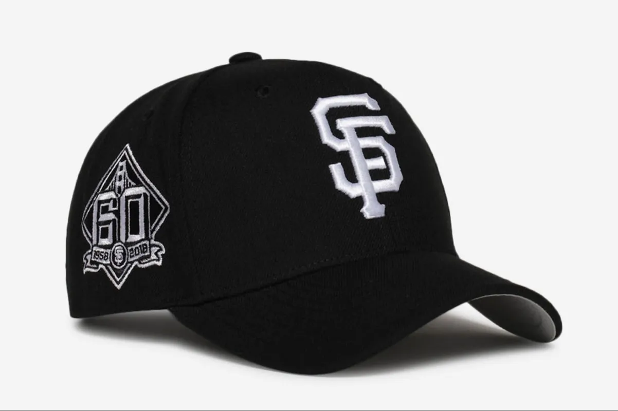 Men's Mitchell & Ness MLB Panda Pro Snapback Giants sold by Zulily