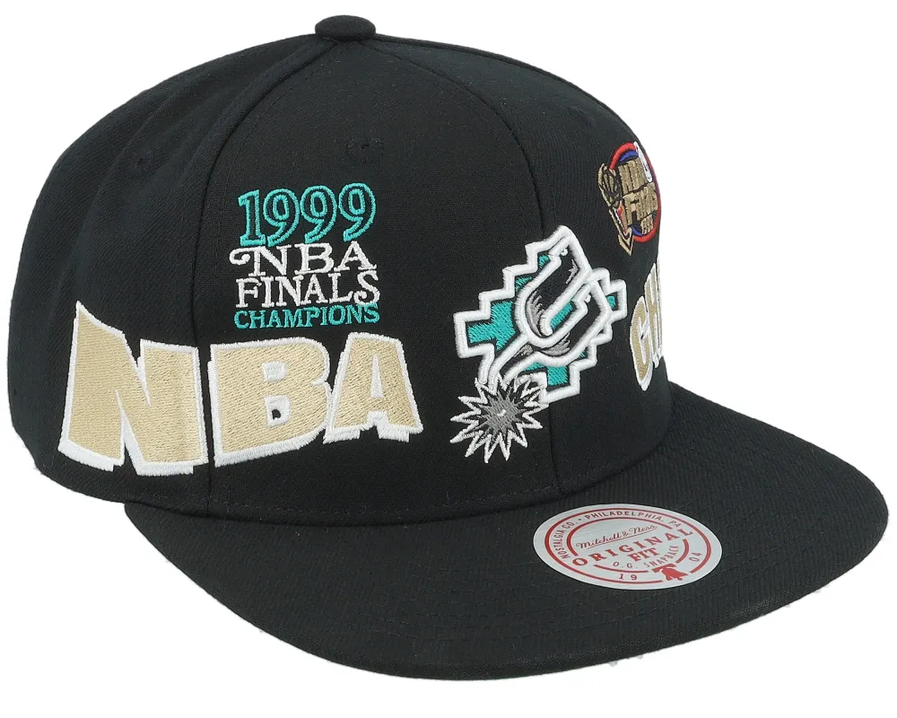 Men's Mitchell & Ness NBA World Champs Snapback Hwc Spurs sold by Zulily