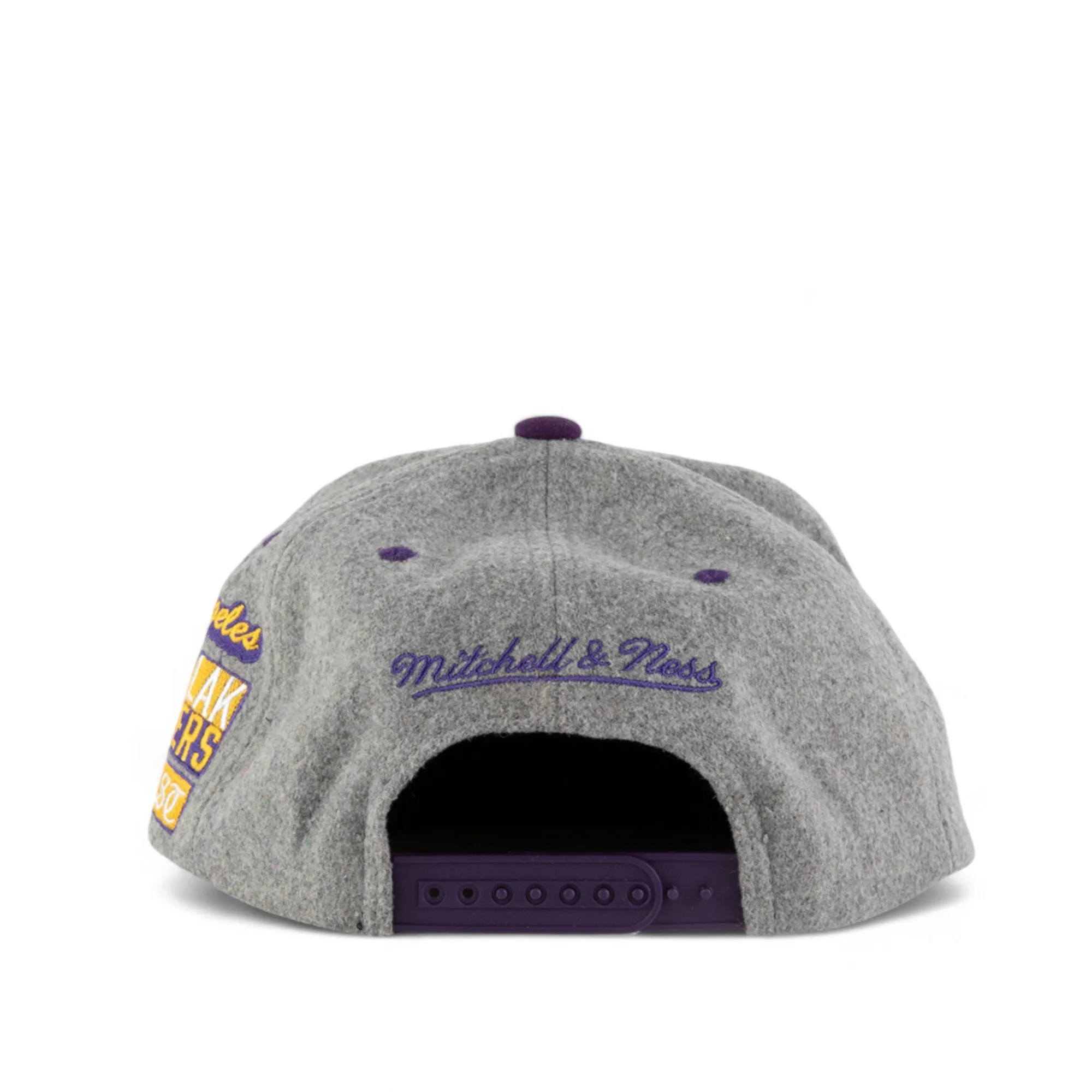 Men's Mitchell & Ness NBA Melton Patch Snapback Lakers - Grey sold by Zulily product image thumbnail 2