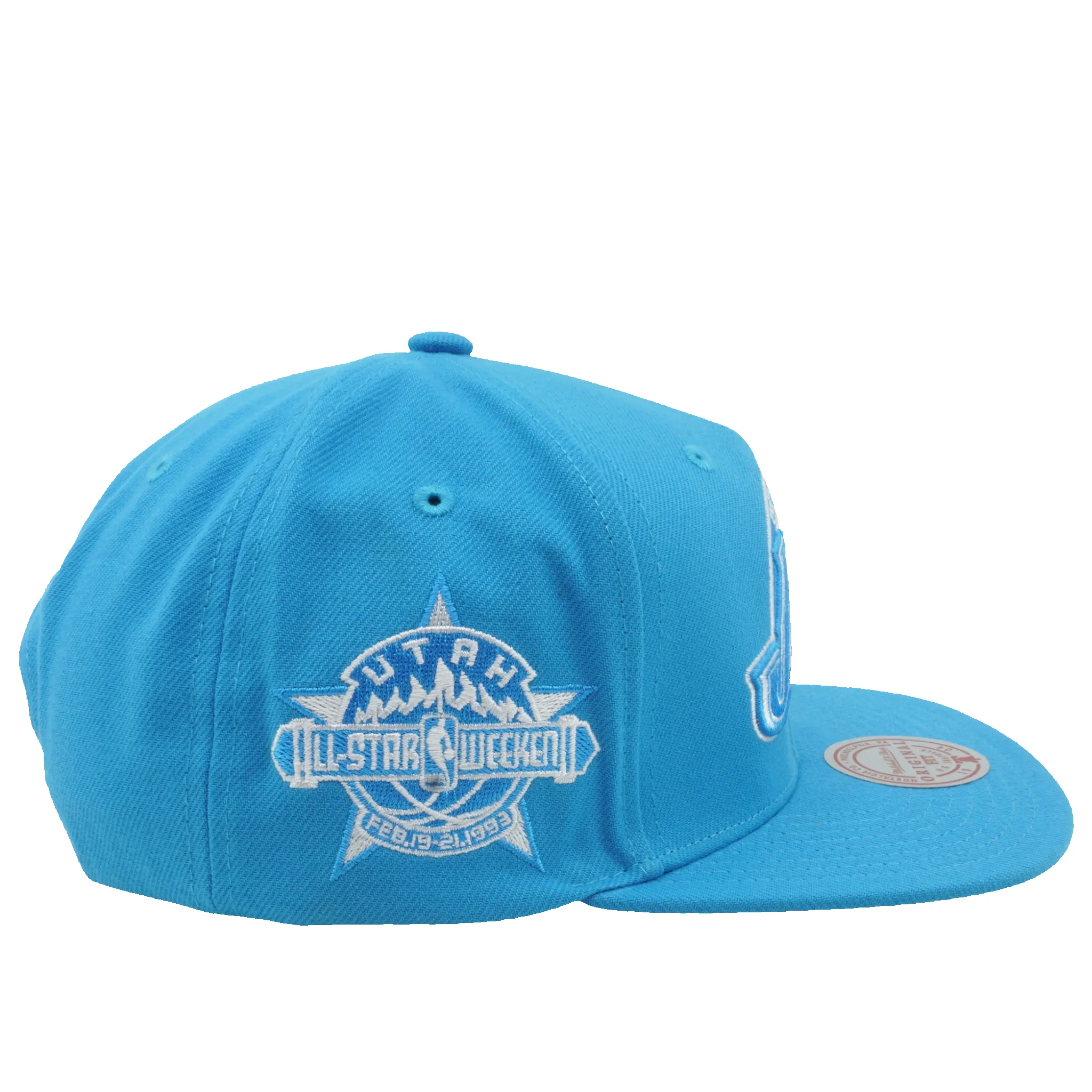 Men's Mitchell & Ness NBA Back To Basics Snapback Hwc Jazz - Light Blue sold by Zulily product image thumbnail 4
