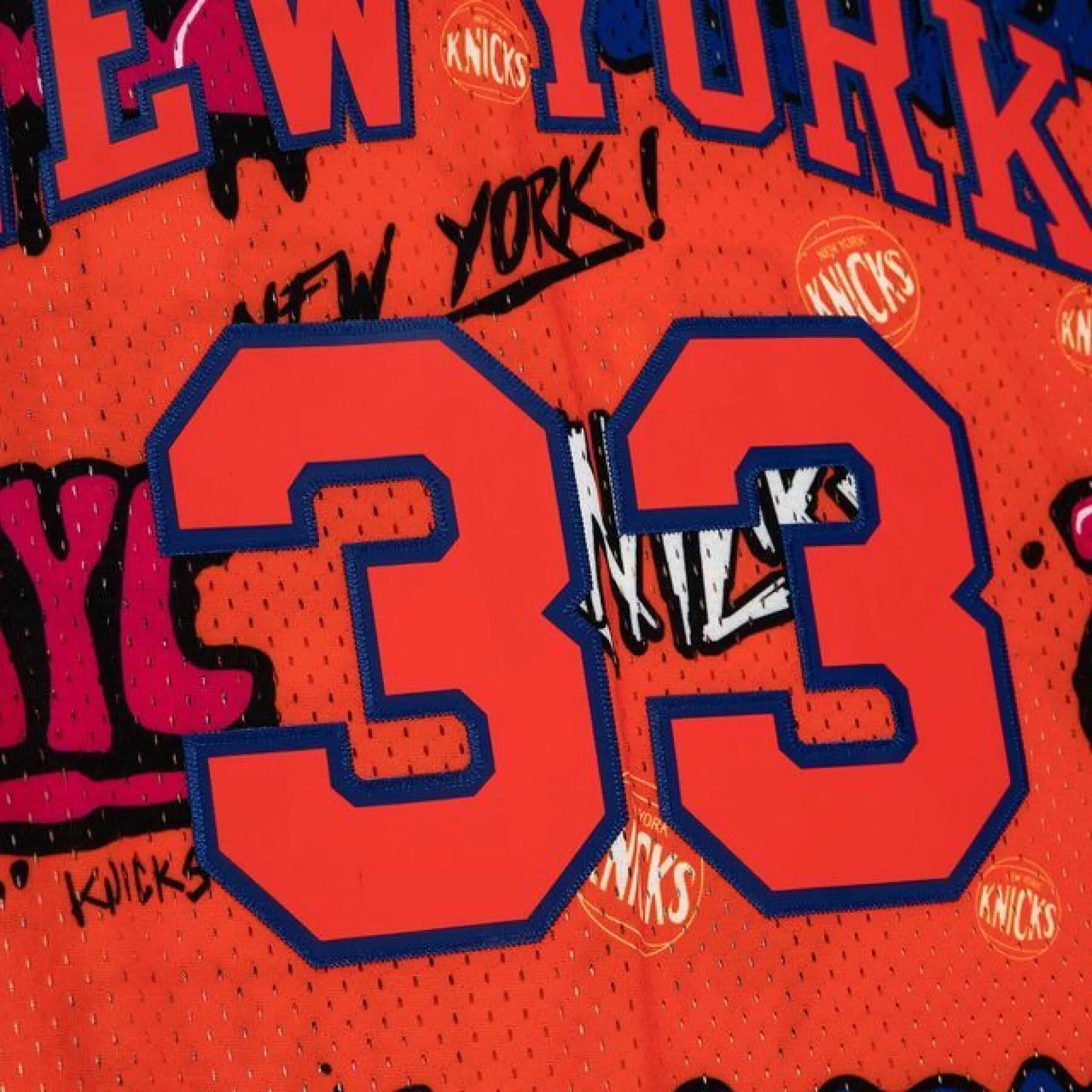 Men's Mitchell & Ness Slap Sticker Swingman Jersey Knicks 1991 Patrick Ewing sold by Zulily product image thumbnail 3