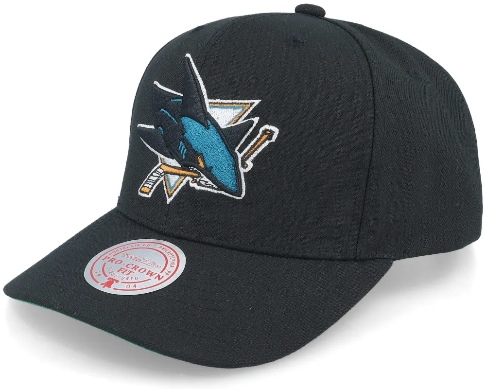 Men's Mitchell & Ness Nhl Team Ground 2.0 Pro Snapback Sharks - Black sold by Zulily