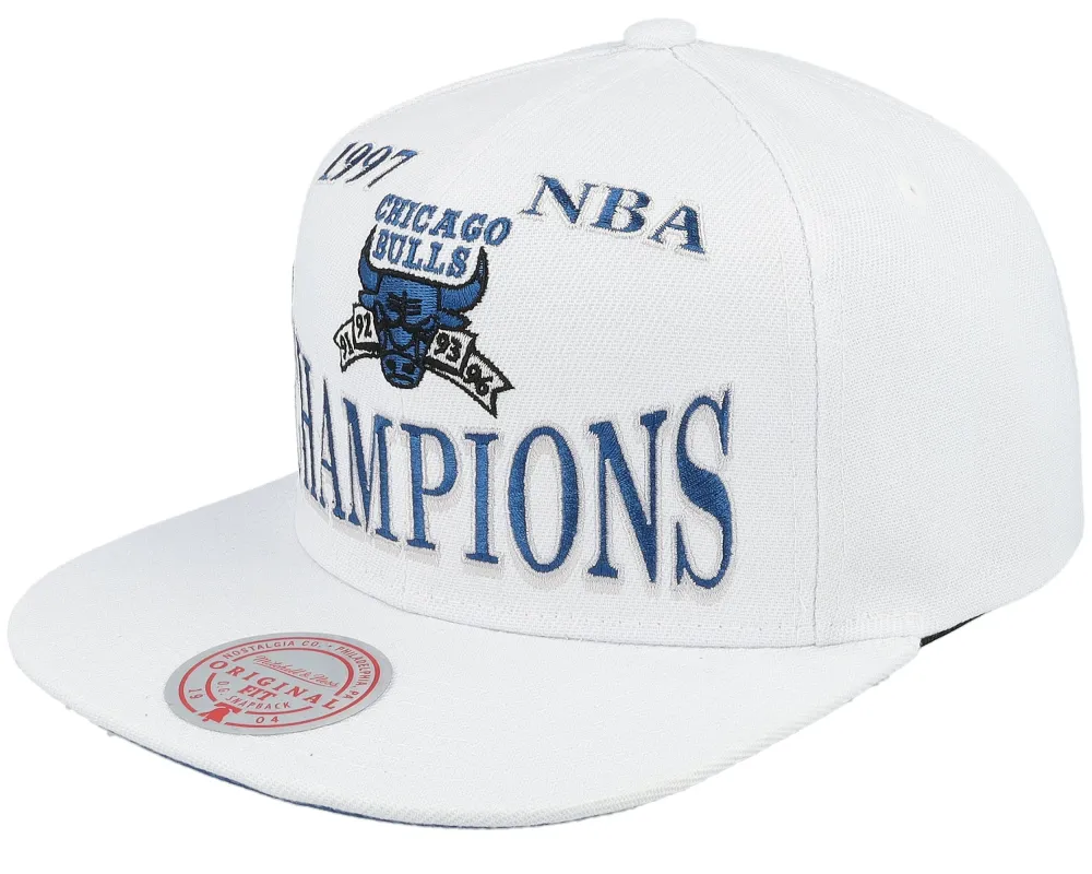 Men's Mitchell & Ness NBA 97 Champ Flipside Snapback Hwc Bulls sold by Zulily