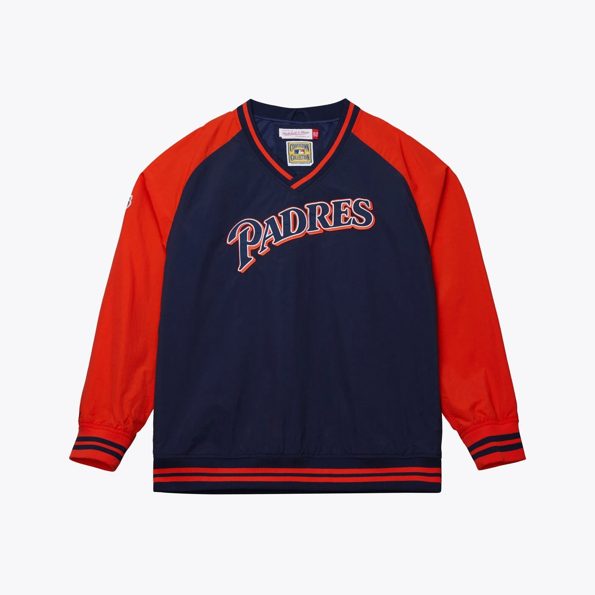 Men's Mitchell & Ness MLB Nylon Pullover Jacket Vintage Logo Padres sold by Zulily