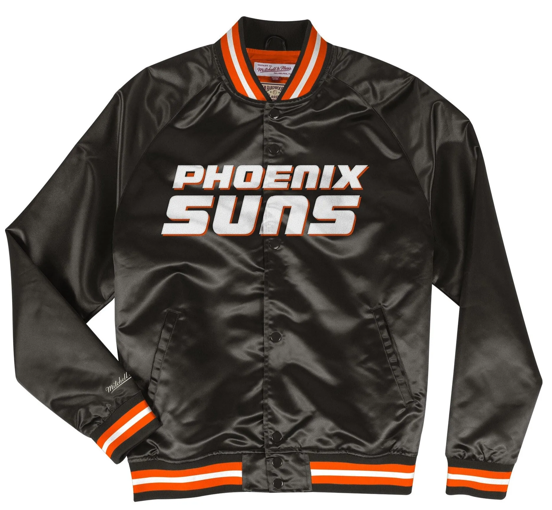 Men's Mitchell & Ness Lightweight Satin Jacket Suns sold by Zulily