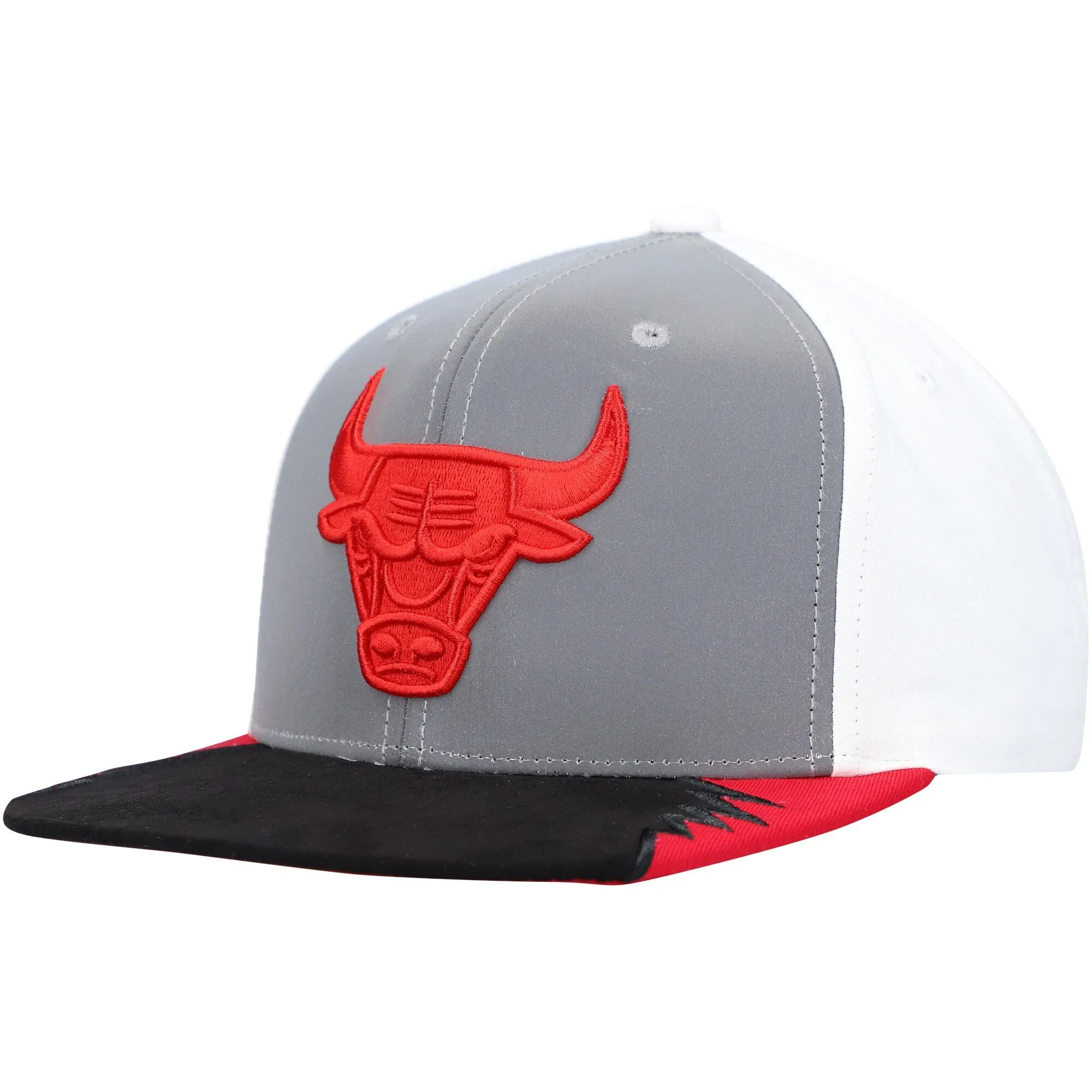 Men's Mitchell & Ness NBA Day 5 Snapback Bulls - Grey-White sold by Zulily