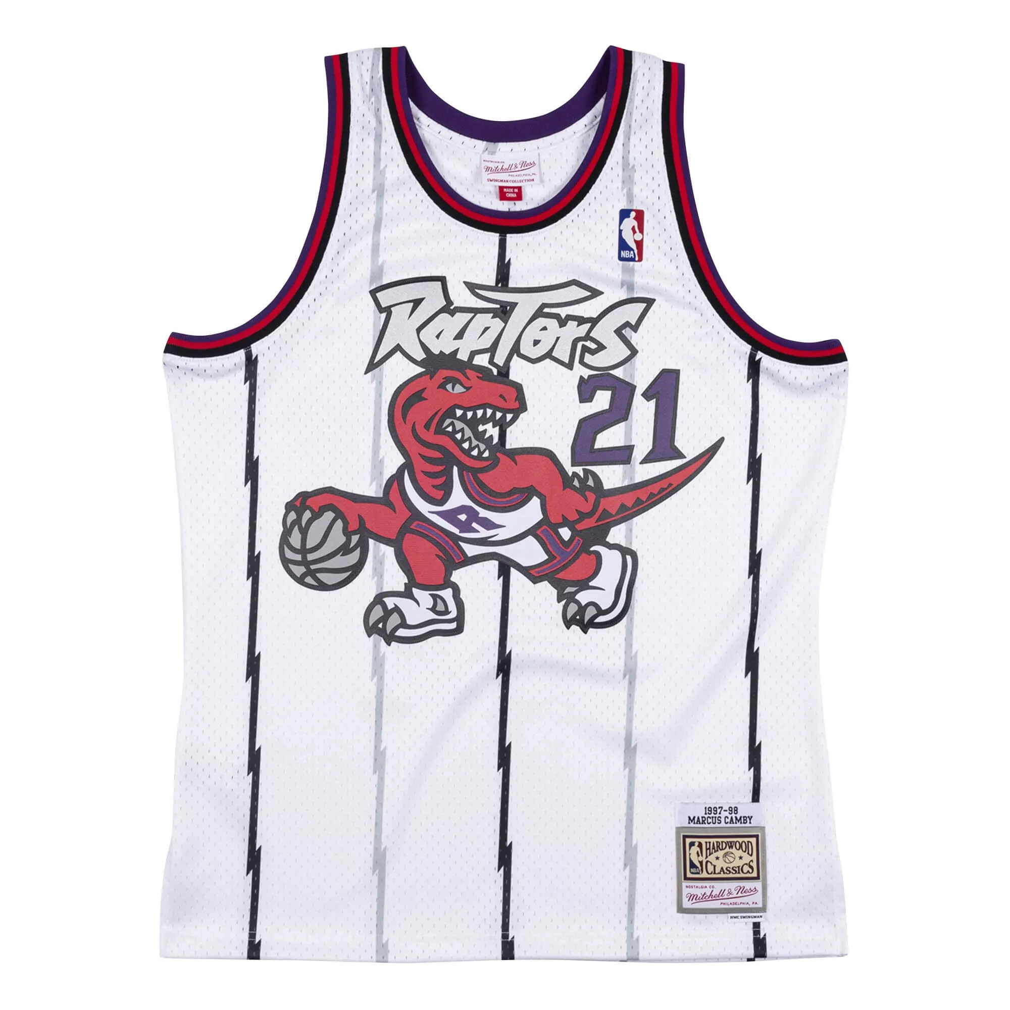 Mitchell & Ness NBA Swingman Jersey Toronto Raptors 97 Marcus Camby sold by Zulily