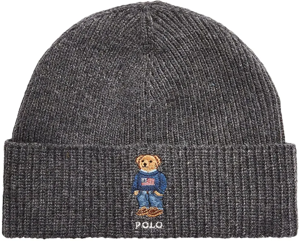 Men's Polo Ralph Lauren Solid Flag Bear Beanie sold by Zulily