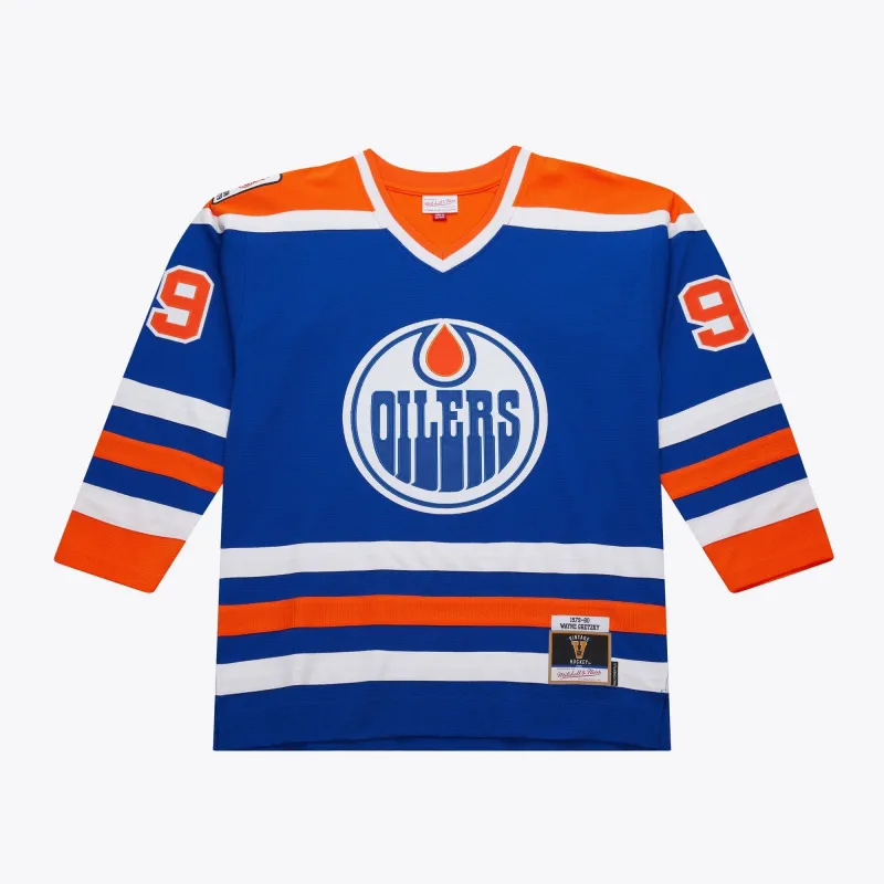 Men's Mitchell & Ness Nhl Dark Jersey Oilers 1979 Wayne Gretzky sold by Zulily