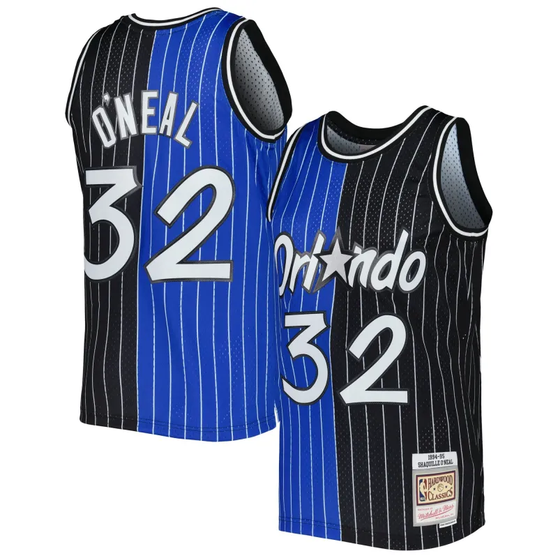 Mitchell & Ness NBA Split Swingman Jersey Orlando Magic 1994 Shaquille O'Neal sold by Zulily