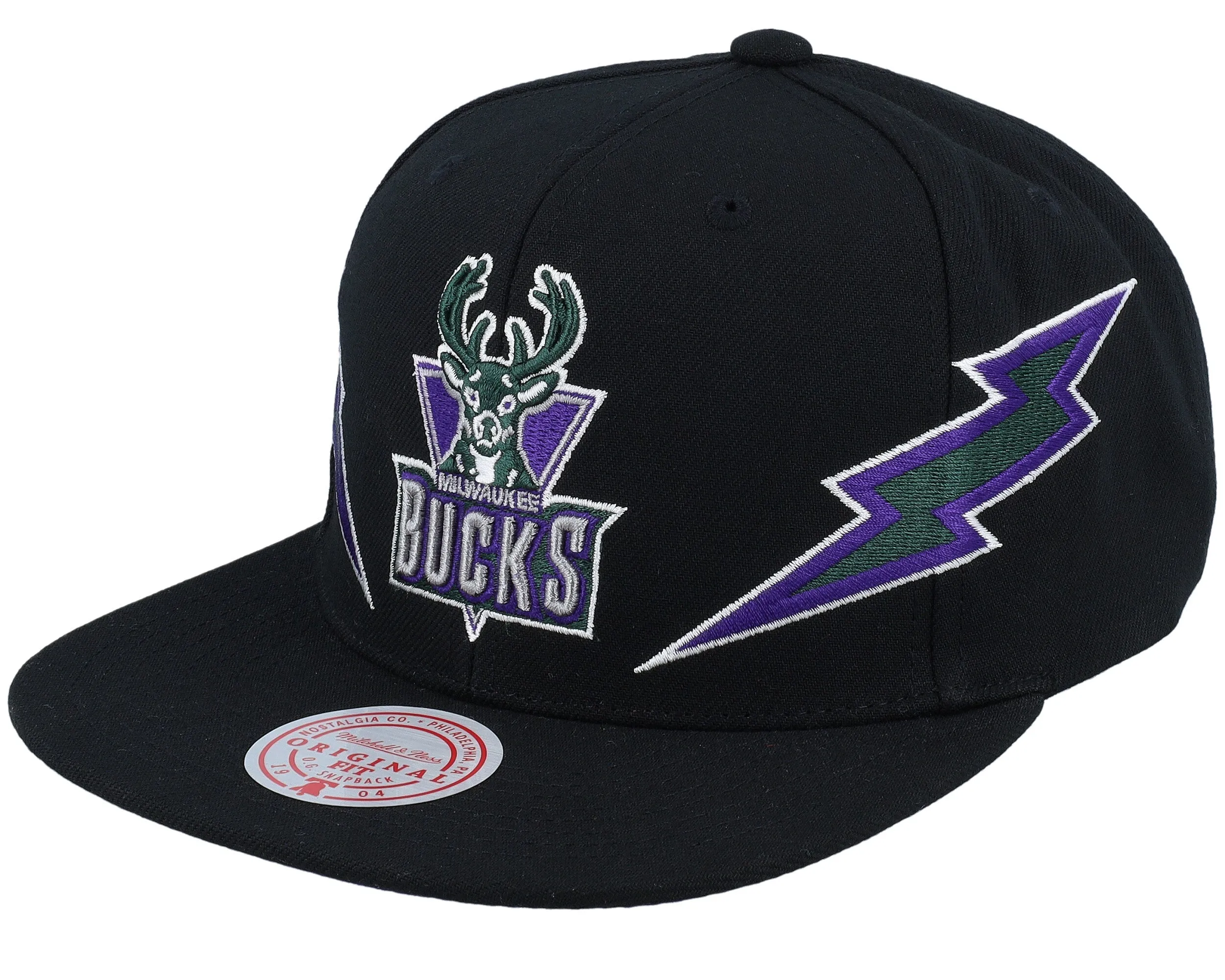 Men's Mitchell & Ness NBA Double Trouble Snapback Hwc Bucks sold by Zulily product image thumbnail 2