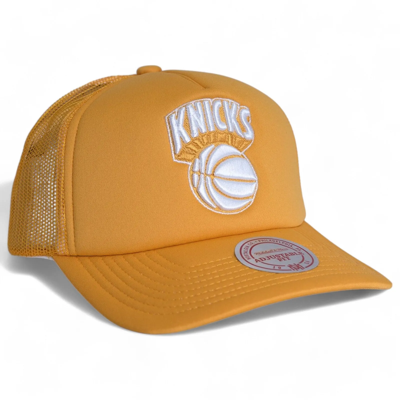 Men's Mitchell & Ness NBA Pastel Trucker Snapback Hwc Knicks - Orange sold by Zulily