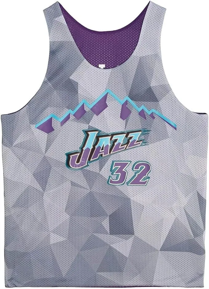 Men's Mitchell & Ness Reversible Mesh Tank Jazz Karl Malone sold by Zulily product image thumbnail 2