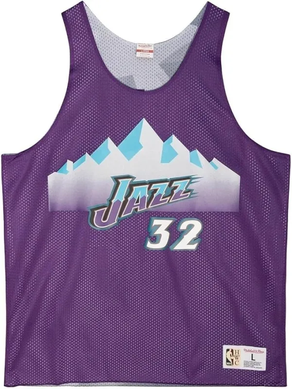 Men's Mitchell & Ness Reversible Mesh Tank Jazz Karl Malone sold by Zulily