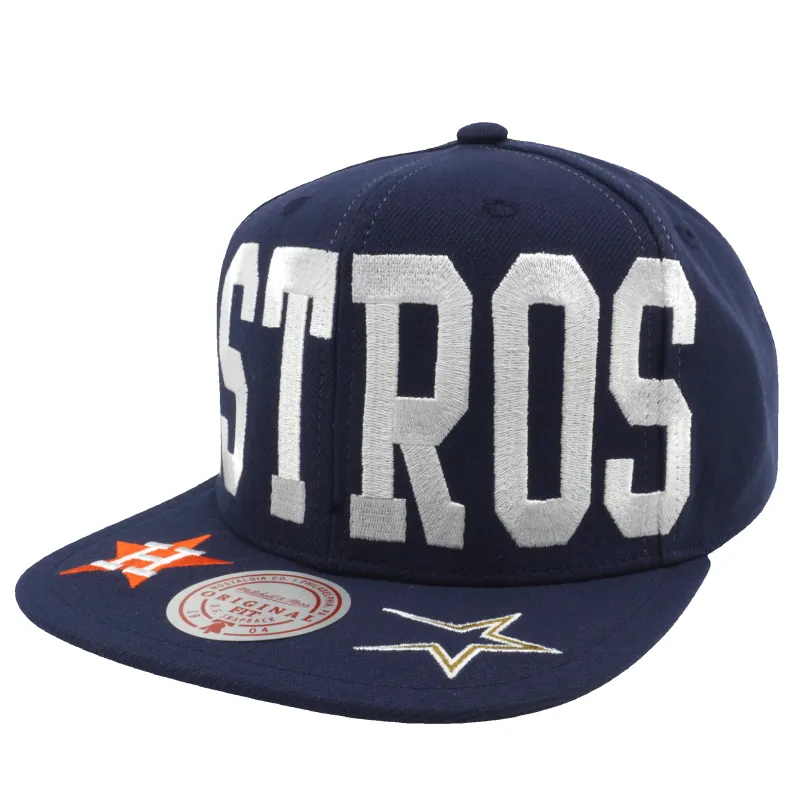 Men's Mitchell & Ness MLB Big Text 1 Snapback Coop Astros sold by Zulily