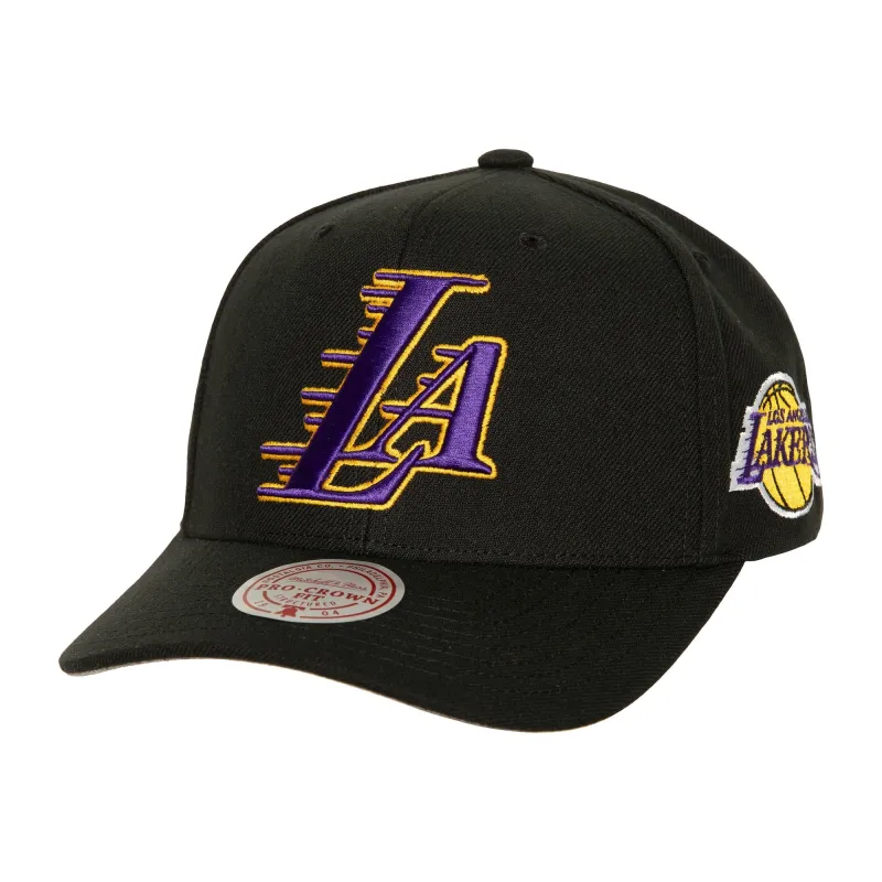 Men's Mitchell & Ness NBA Icon Grail Pro Snapback Lakers - Black sold by Zulily
